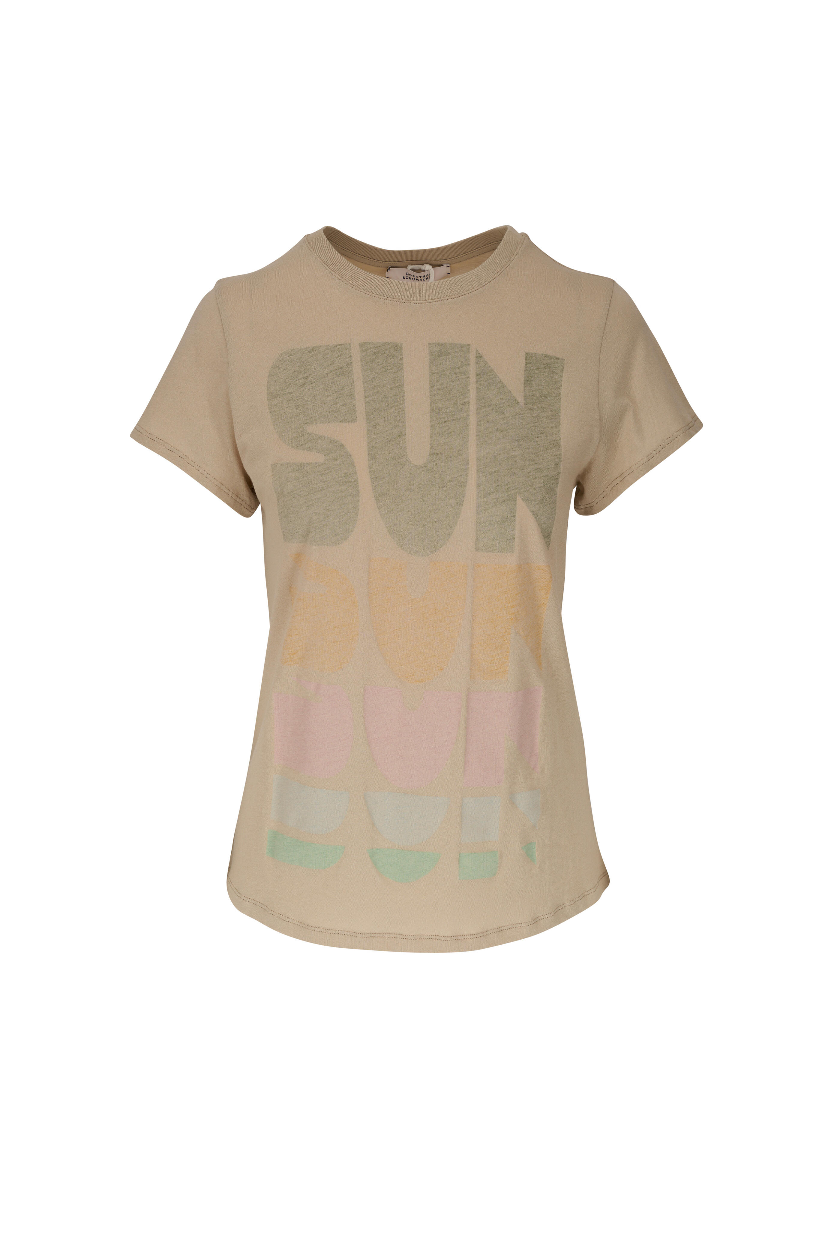 送料関税込★DOROTHEE SCHUMACHER★コットン・ジャケット Dorothee Schumacher - Sun Child Green Mix Cotton Graphic T-Shirt