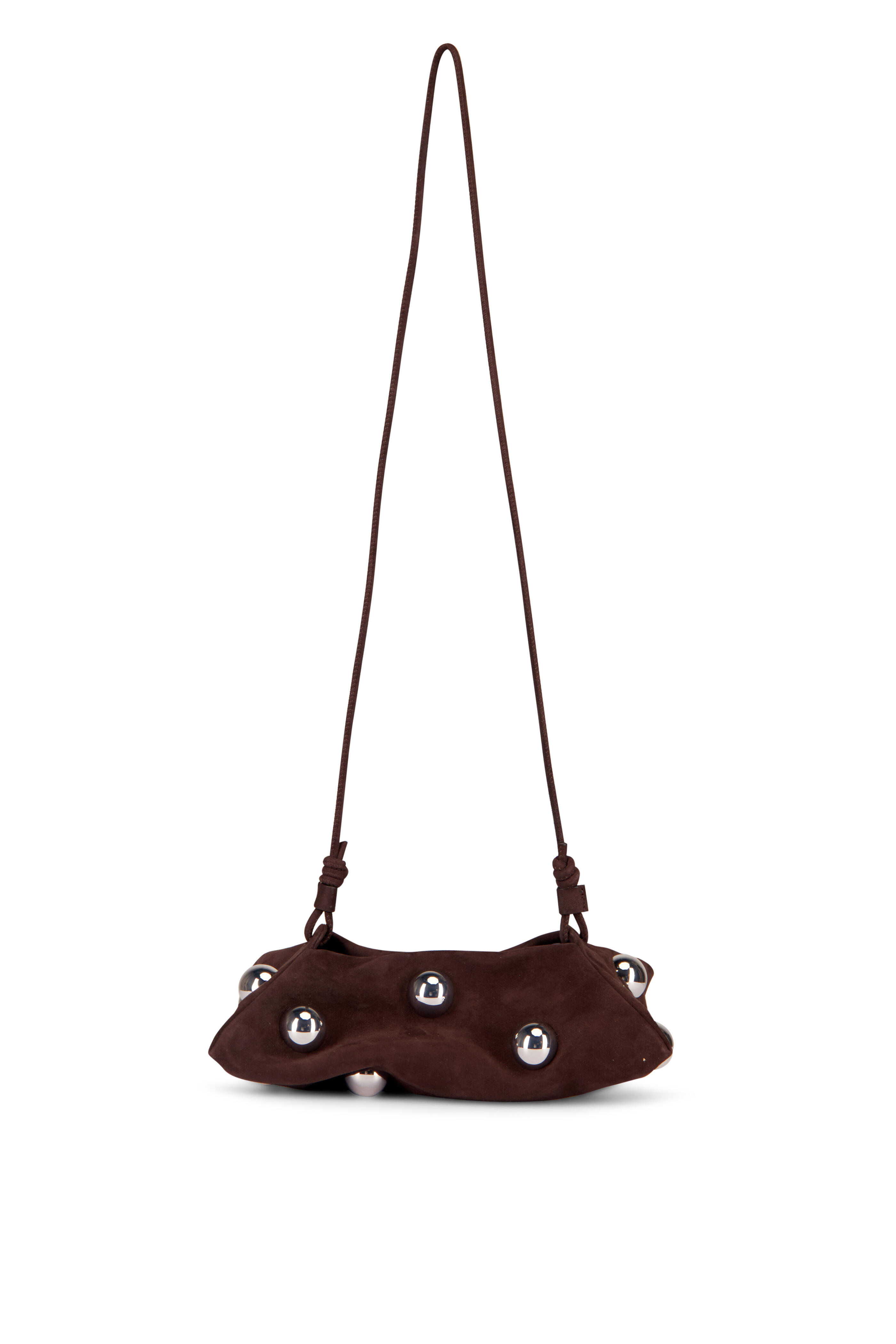 Altuzarra - Mini Origami Brown Suede Beaded Crossbody - view 2