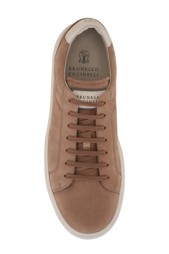 Brunello Cucinelli - Hemp Nubuck Calfskin Low Top Sneaker 