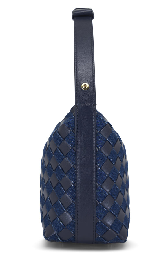 Bottega Veneta - Mini Wallace Abyss Denim & Leather Bag 