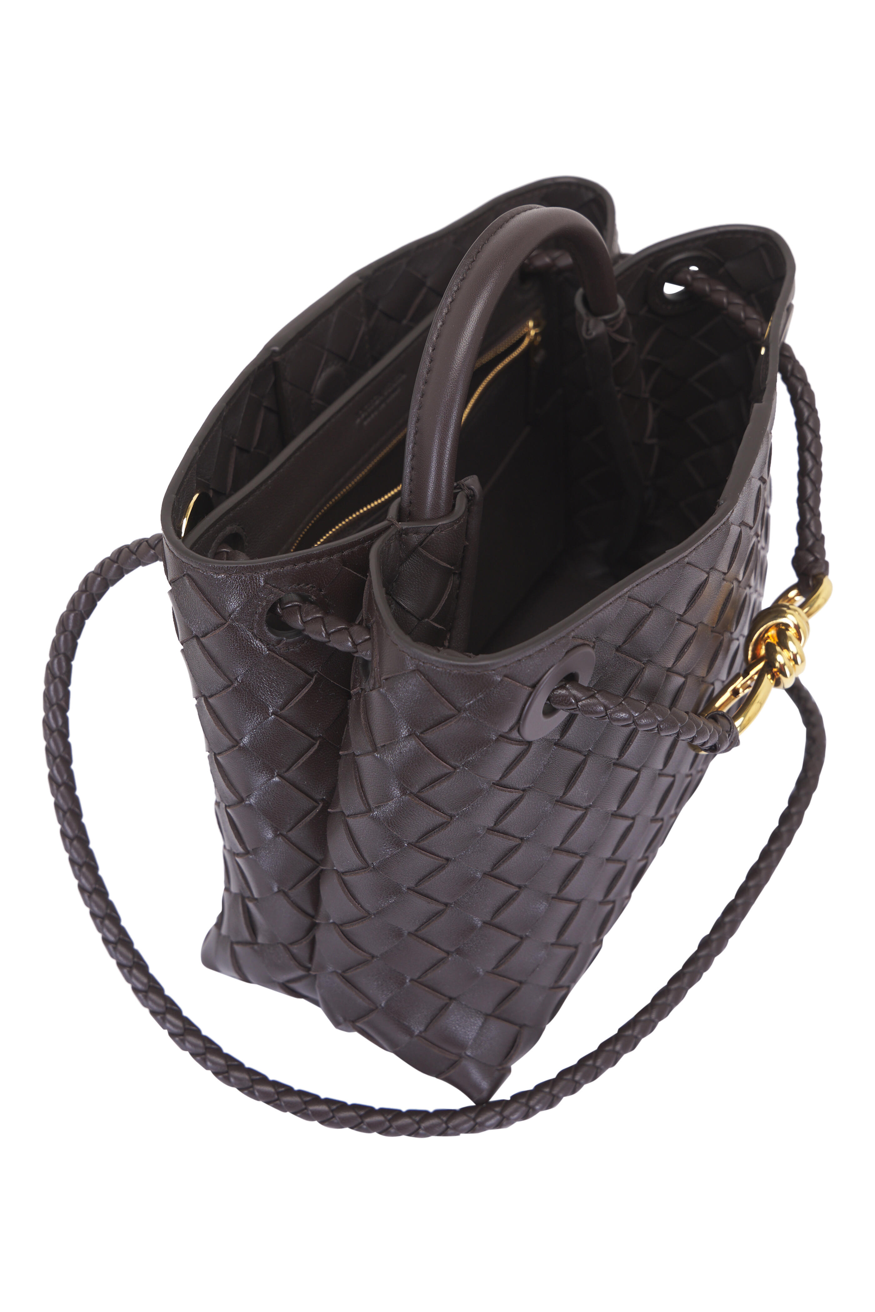 Bottega Veneta - Small Andiamo Fondant Intrecciato Leather Satchel