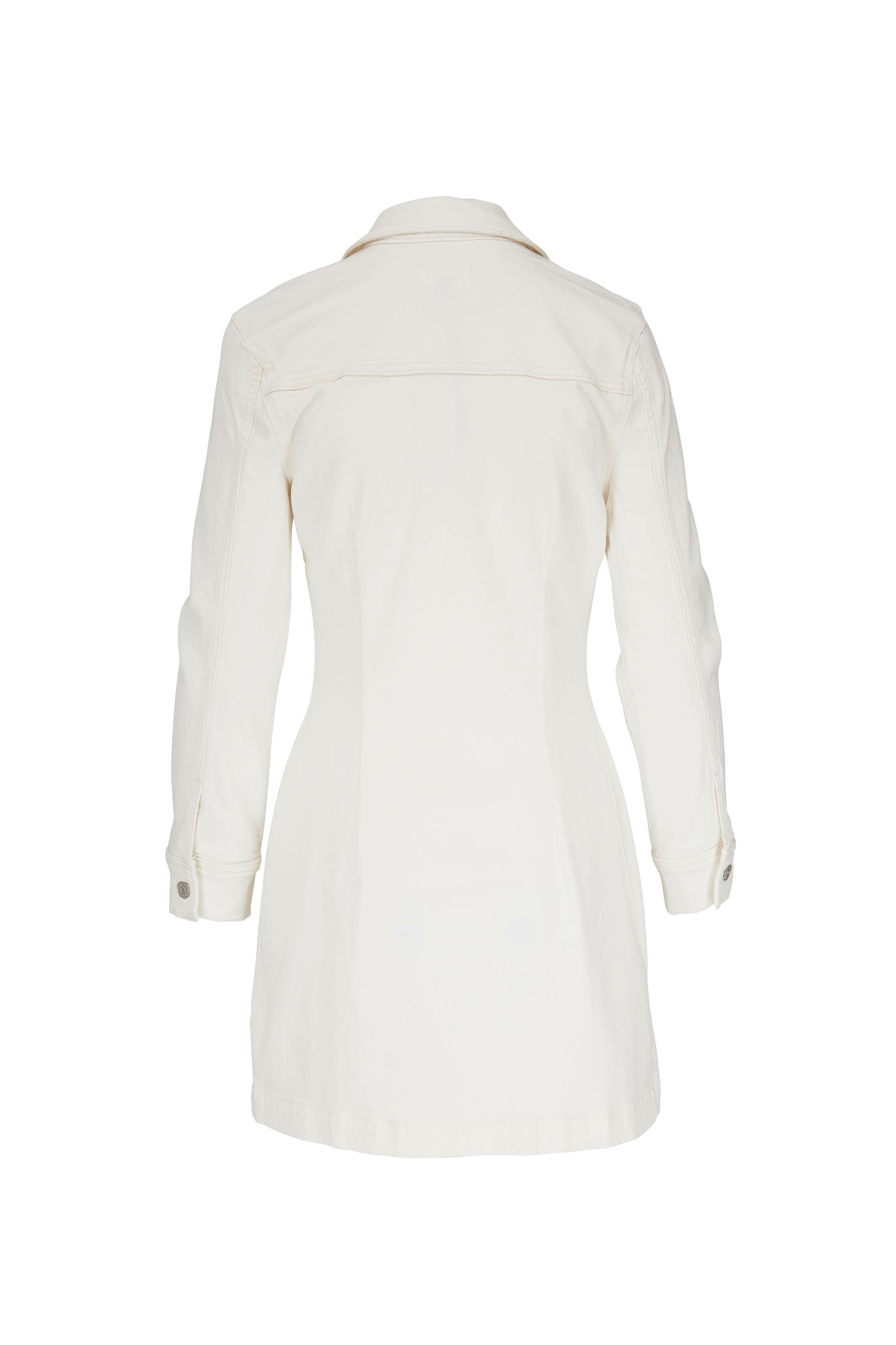 7 For All Mankind - Ecru Denim Button Up Dress