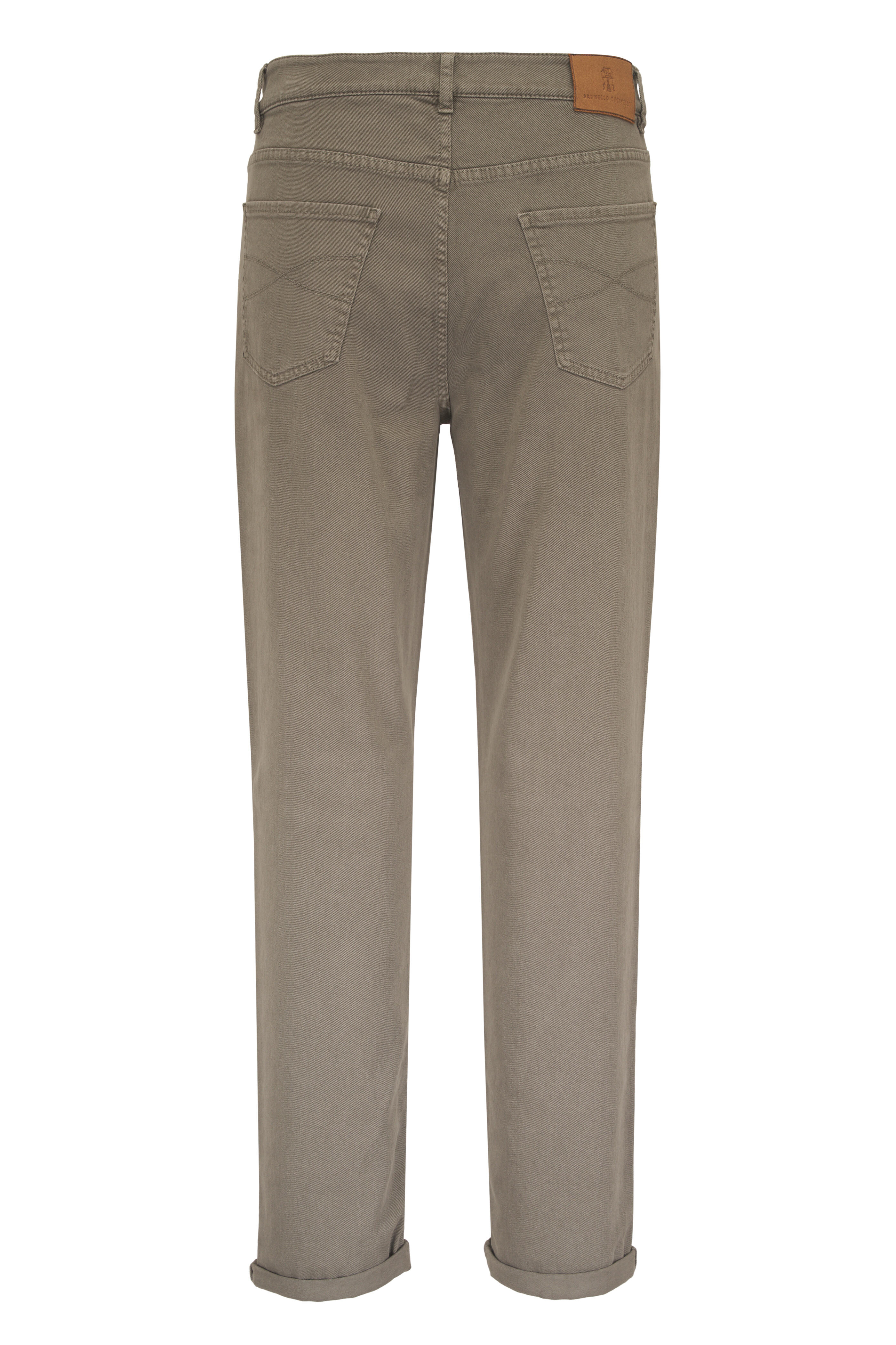 Brunello Cucinelli - Army Bull Denim Five-Pocket Traditional Fit Pant - view 2