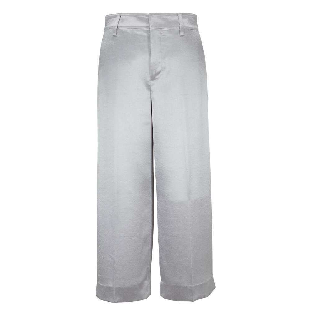 パンツ WHISMY ALL TERRAIN CROPPED PANT SILVER L Cool Shades Silver Pants | Beginning Boutique US
