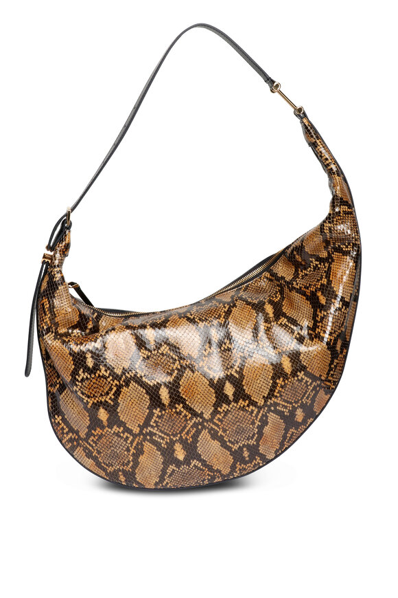 Marni Small Dot Amber Embossed Leather Shoulder Bag