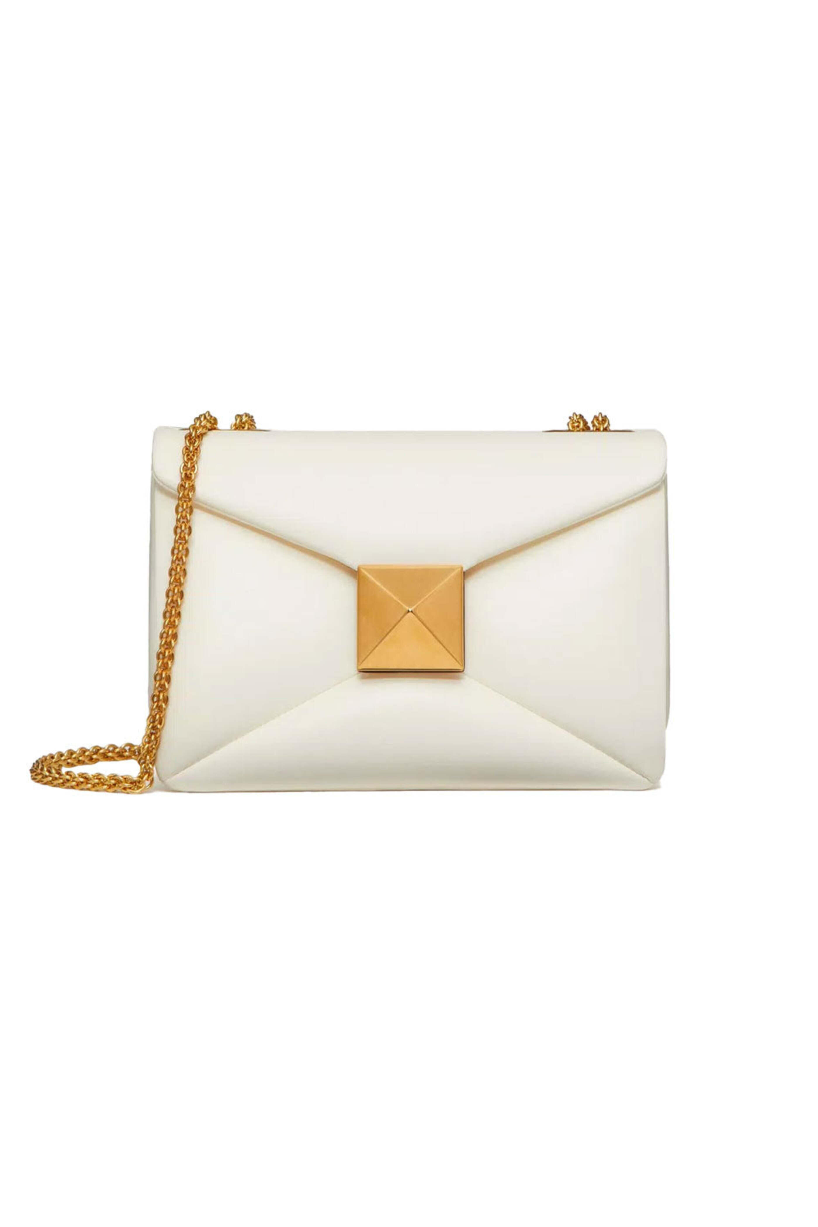Valentino Garavani - One Stud Small Shoulder Bag in Ivory