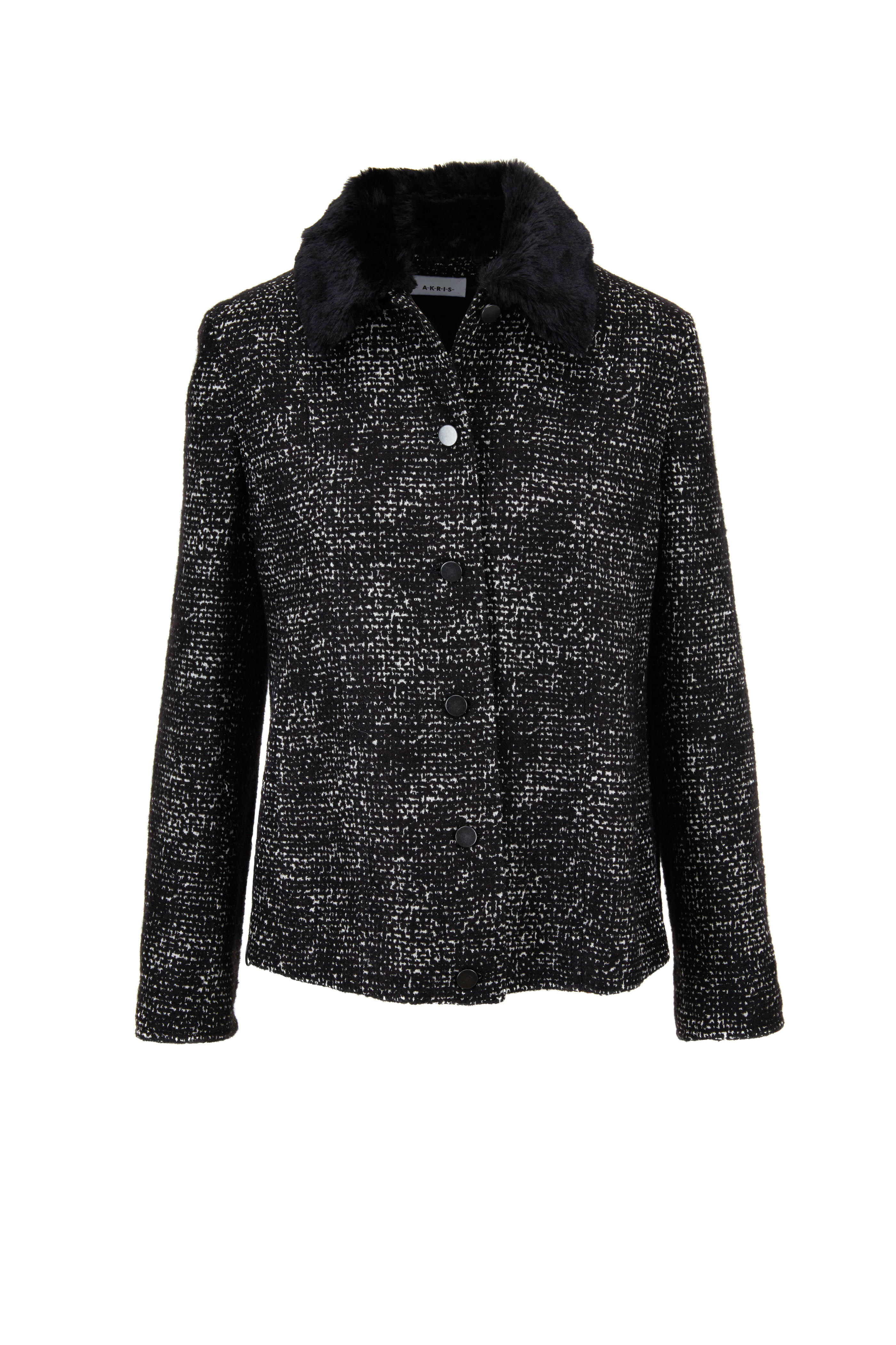theredthread S over tweed zip jacket Jackets – Grey Thread Shop