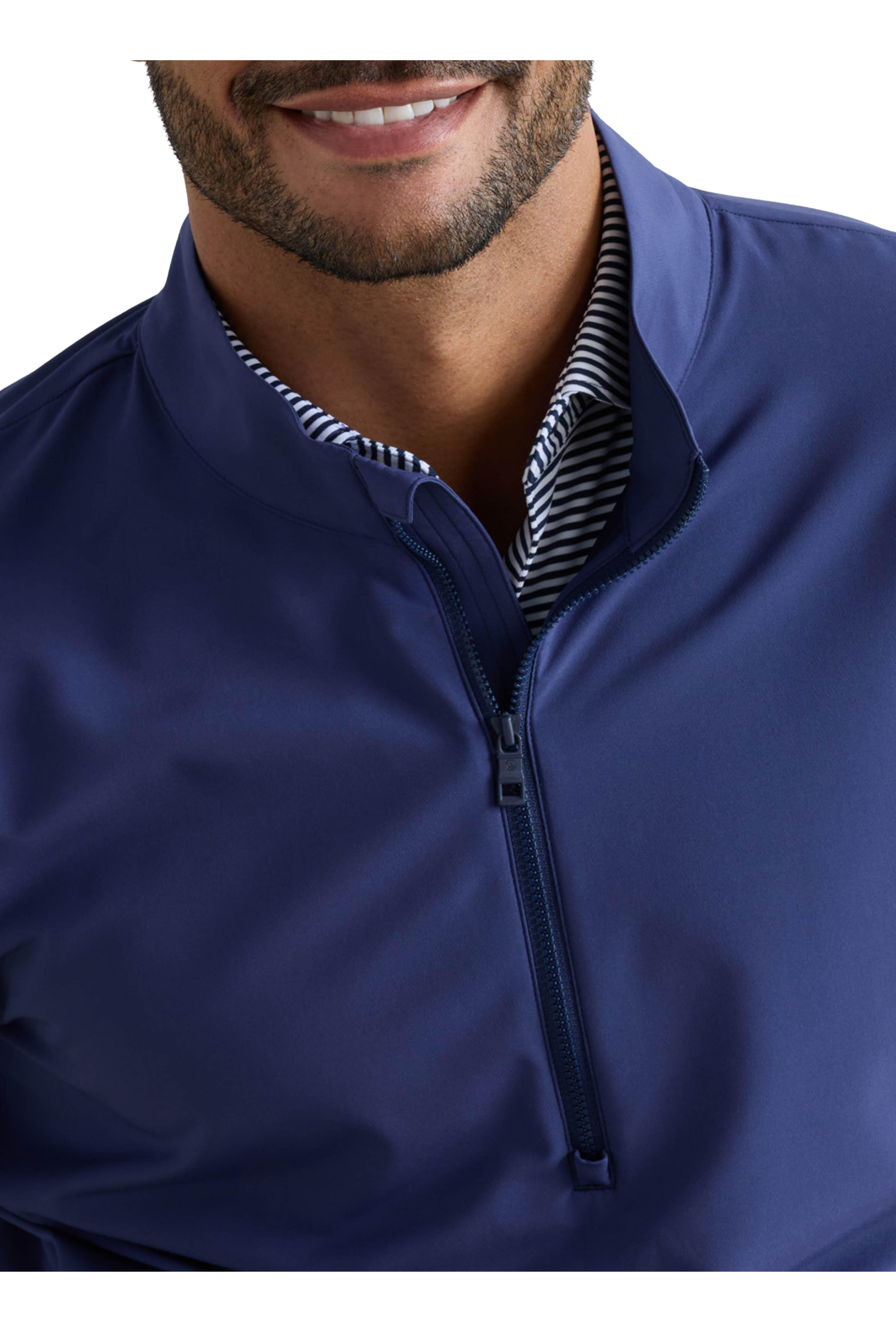 Peter Millar - Navy Blue Quarter-Zip Pullover - view 5