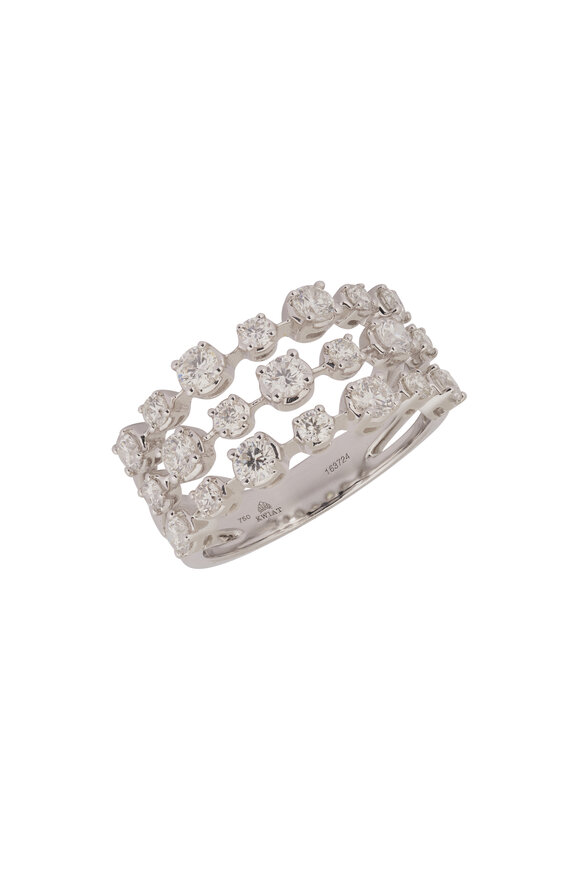 Kwiat 18k White Gold Diamond Starry Night Ring - view 1