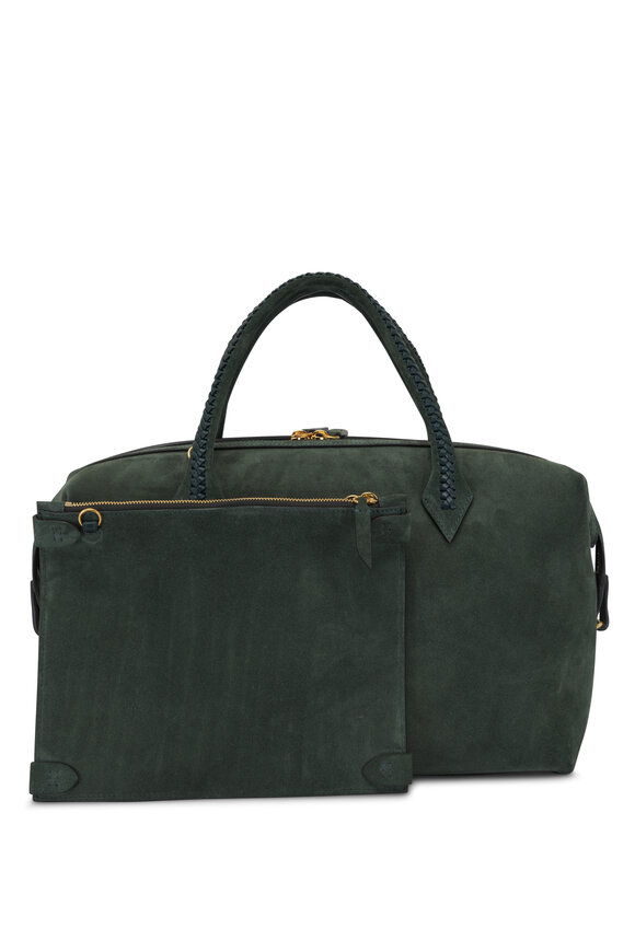 Métier - Perriand City Emerald Suede Bag