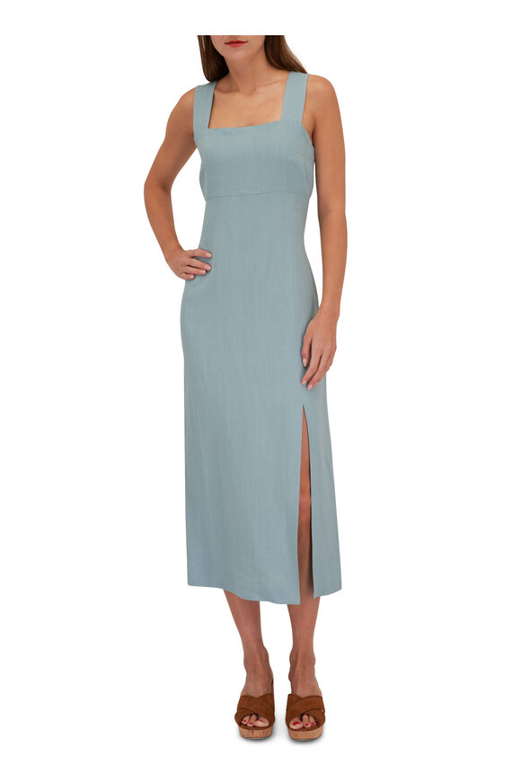 Antonelli - Nizza French Blue Stretch Linen Dress