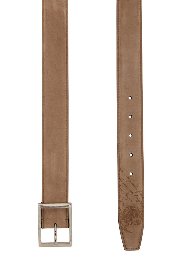 Berluti - Scritto Sand Suede Belt