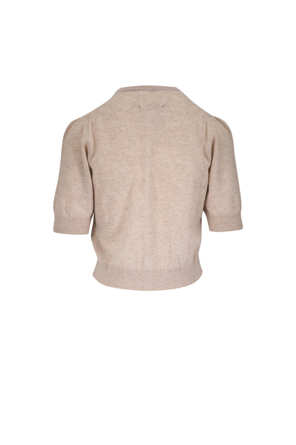 Citizens of Humanity Raina Oatmeal Heathered Wool & Cashmere Cardigan - view 2