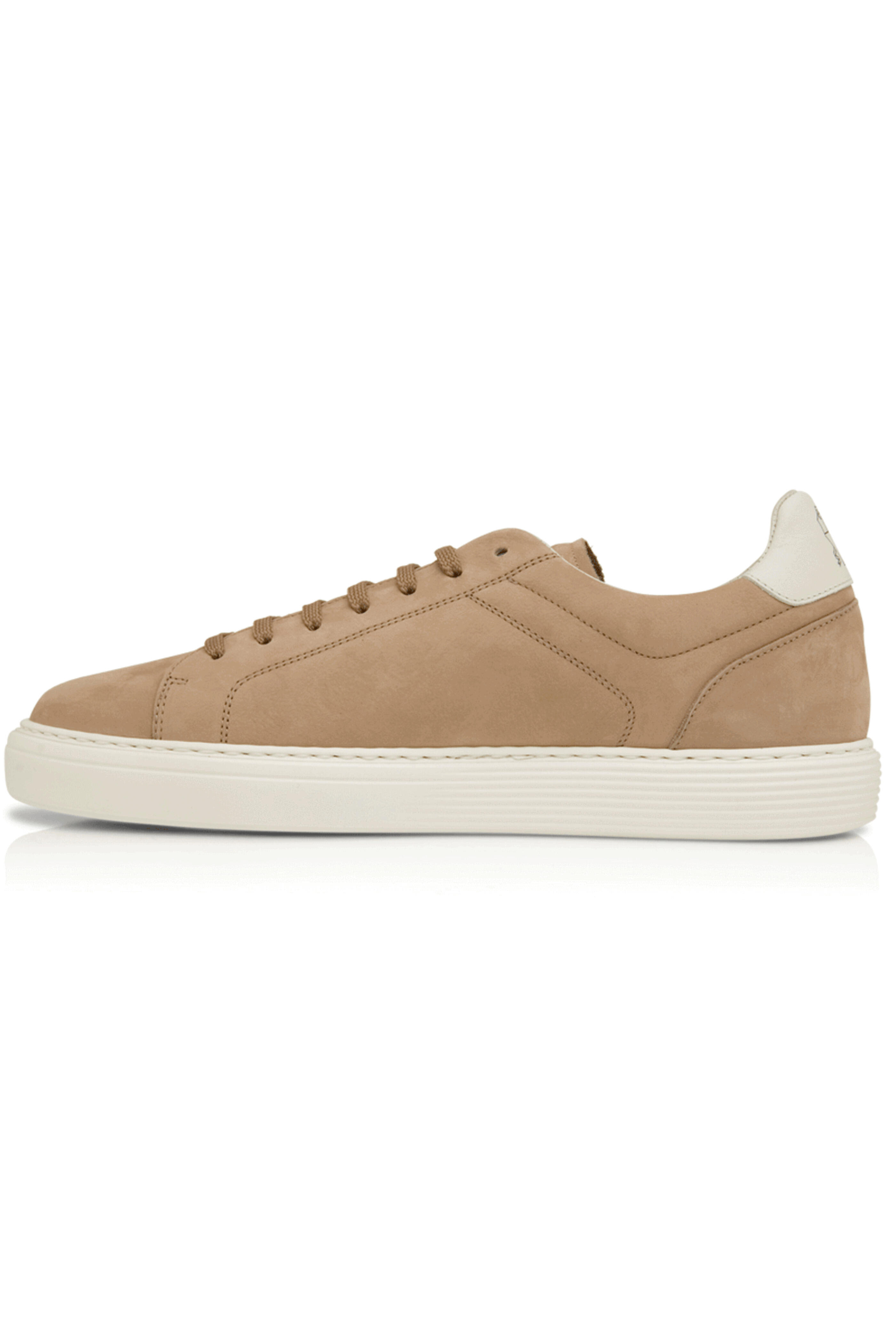 Brunello Cucinelli - Suede Casual Sneaker in Hemp and Off White