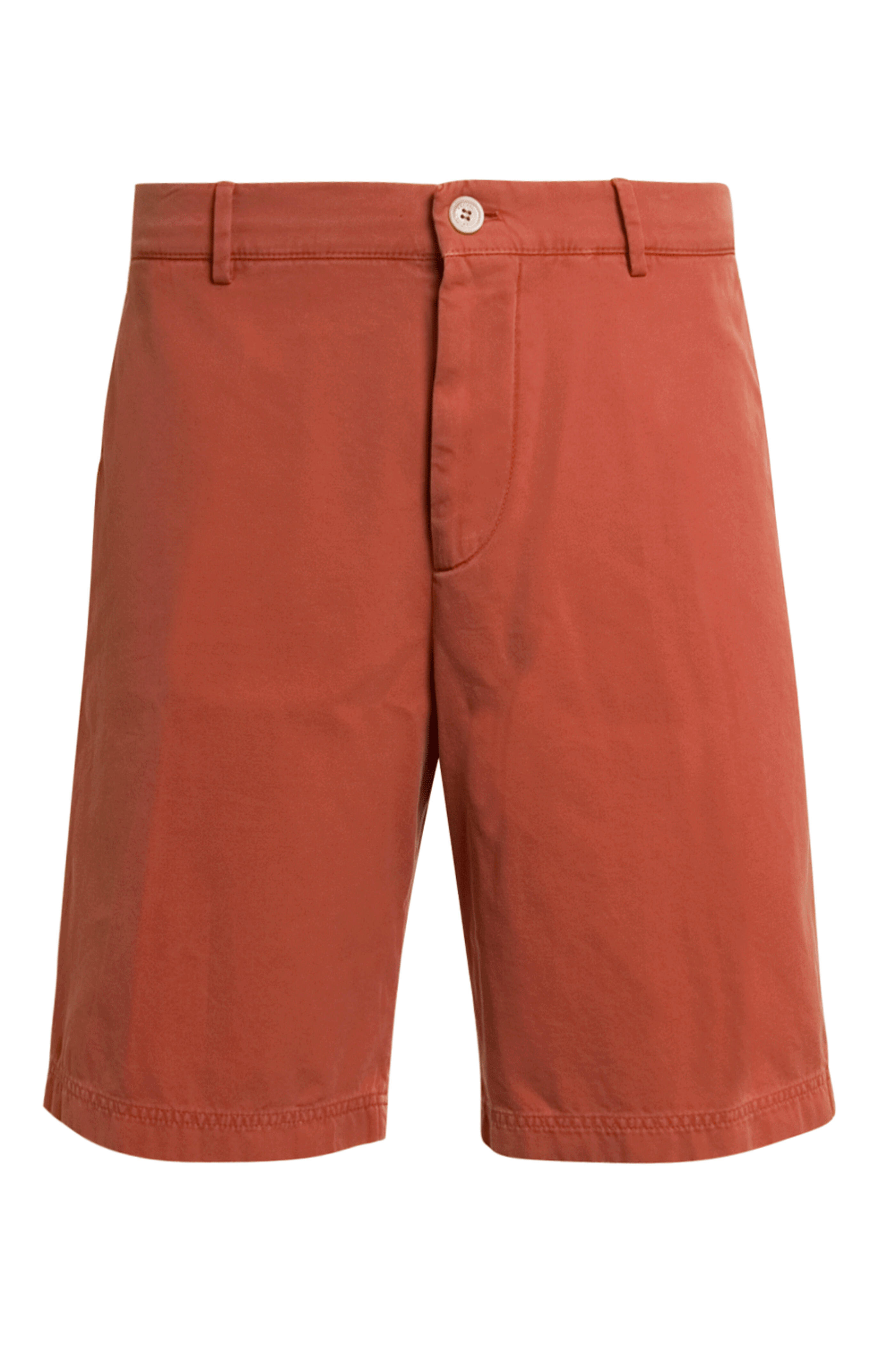 Brunello Cucinelli - Orange Cotton Bermuda Short