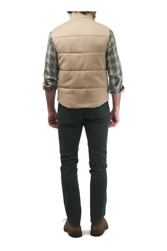 Agnona - Light Beige Cashmere Reversible Vest