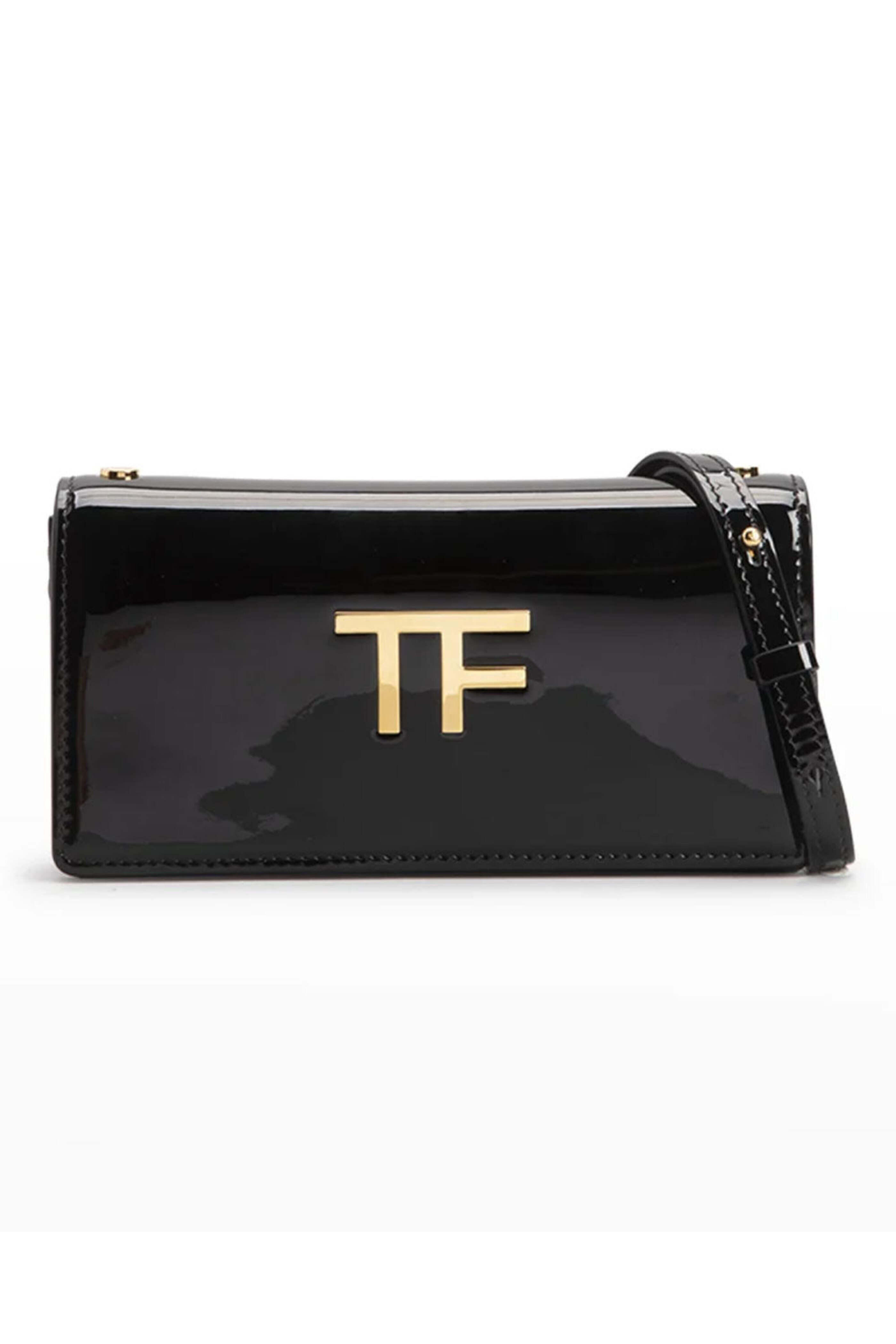 Tom Ford - Mini Patent Leather Crossbody Bag in Black