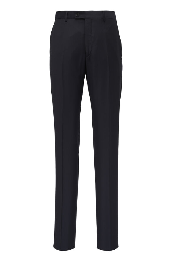 Maurizio Baldassari Midnight Wool Dress Pant