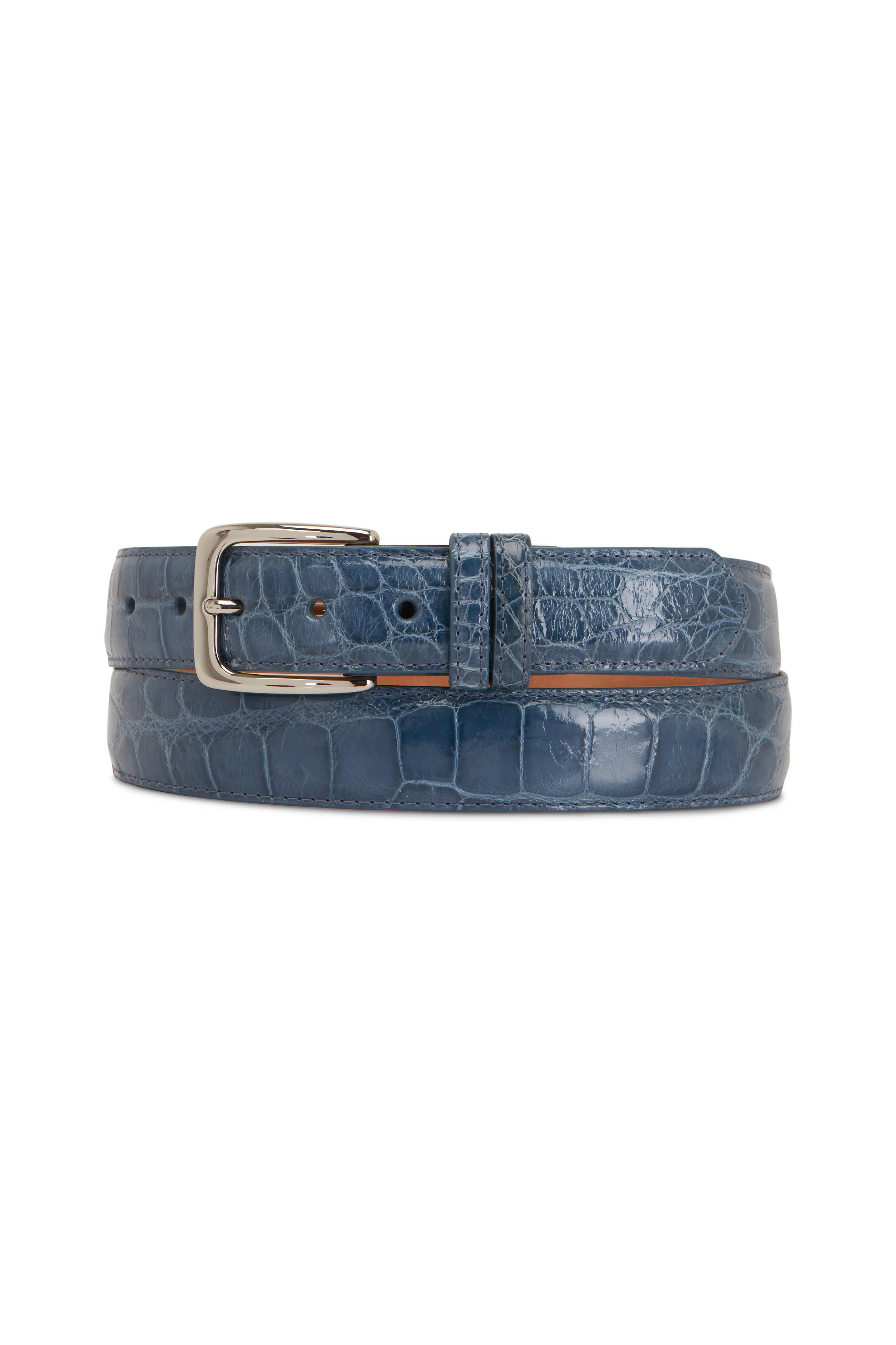 W Kleinberg - Ocean Glazed Alligator Belt