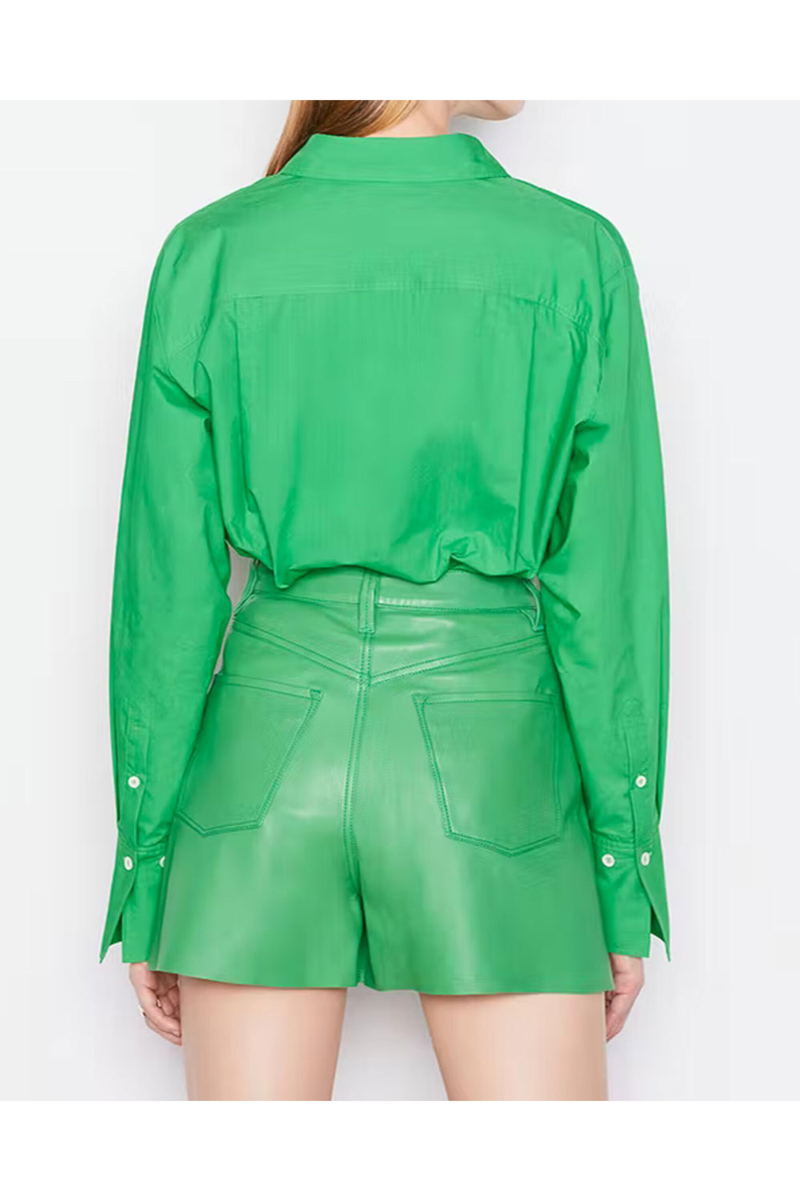 Frame - Grass Green The Oversized Shirt