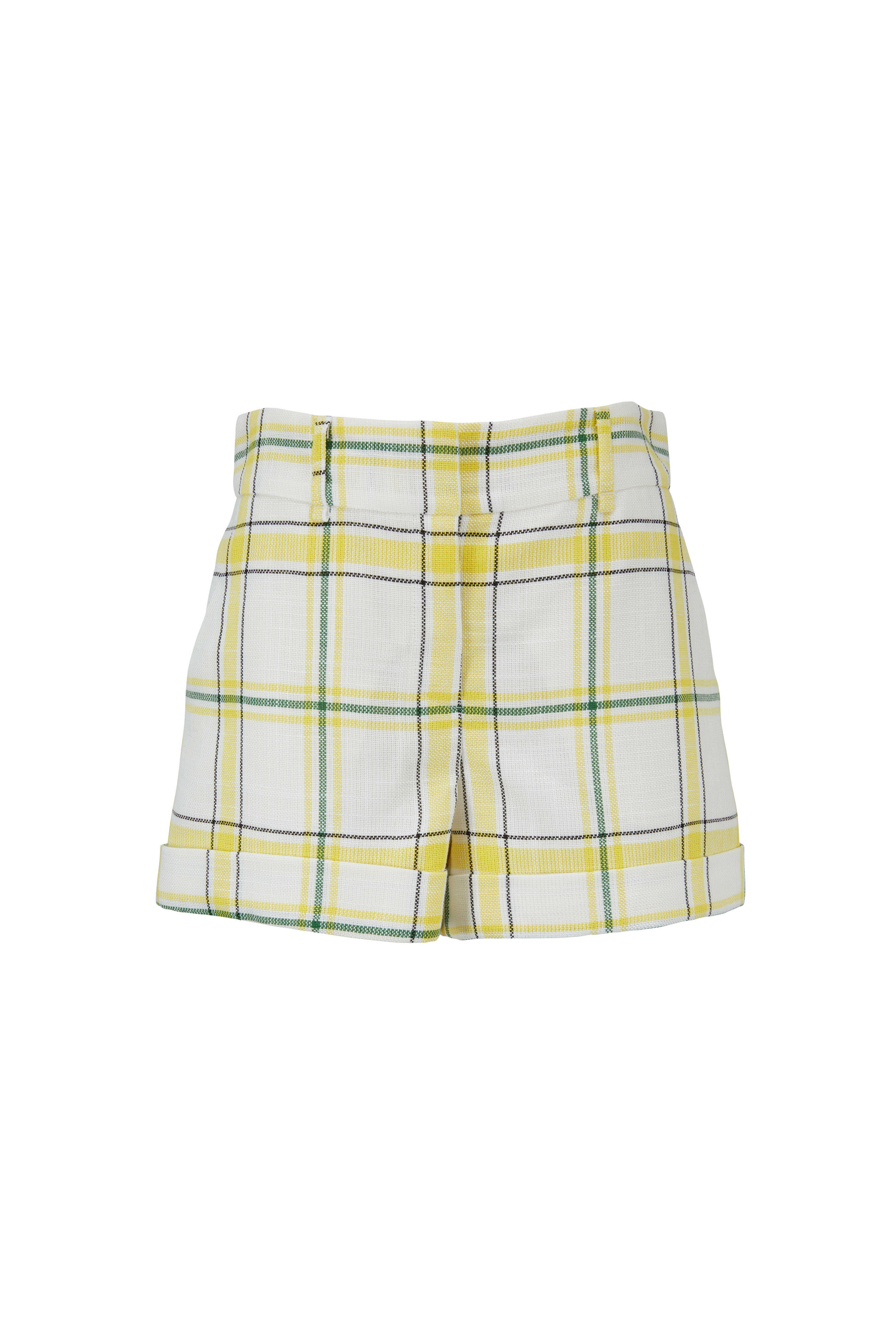 Veronica beard clearance yellow plaid skirt