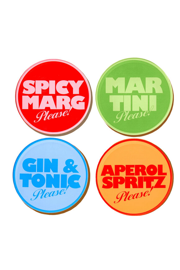 Tart By Taylor Drinks On Me Coasters