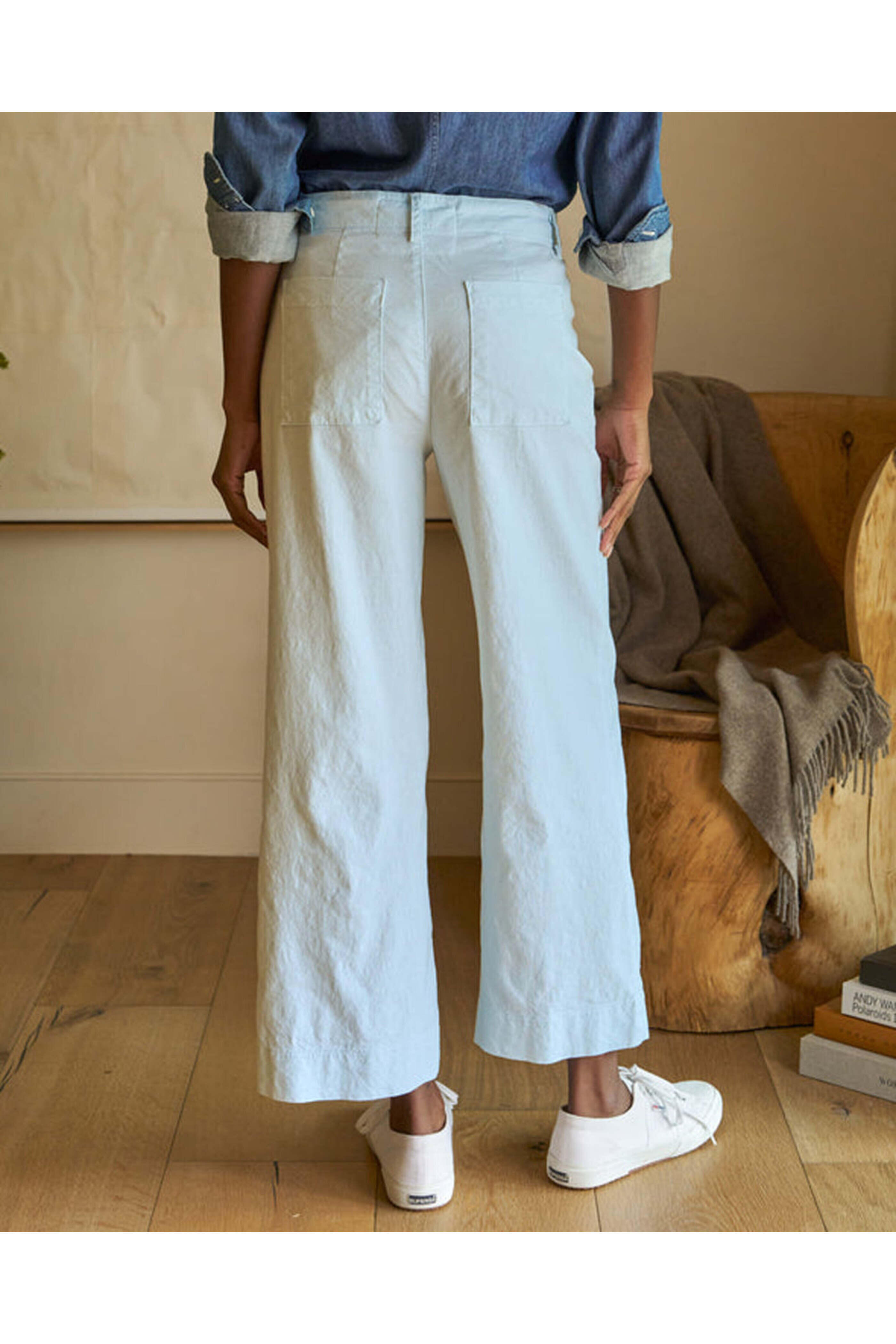 Frank & Eileen - Wexford Linen Pant in Sea Breeze