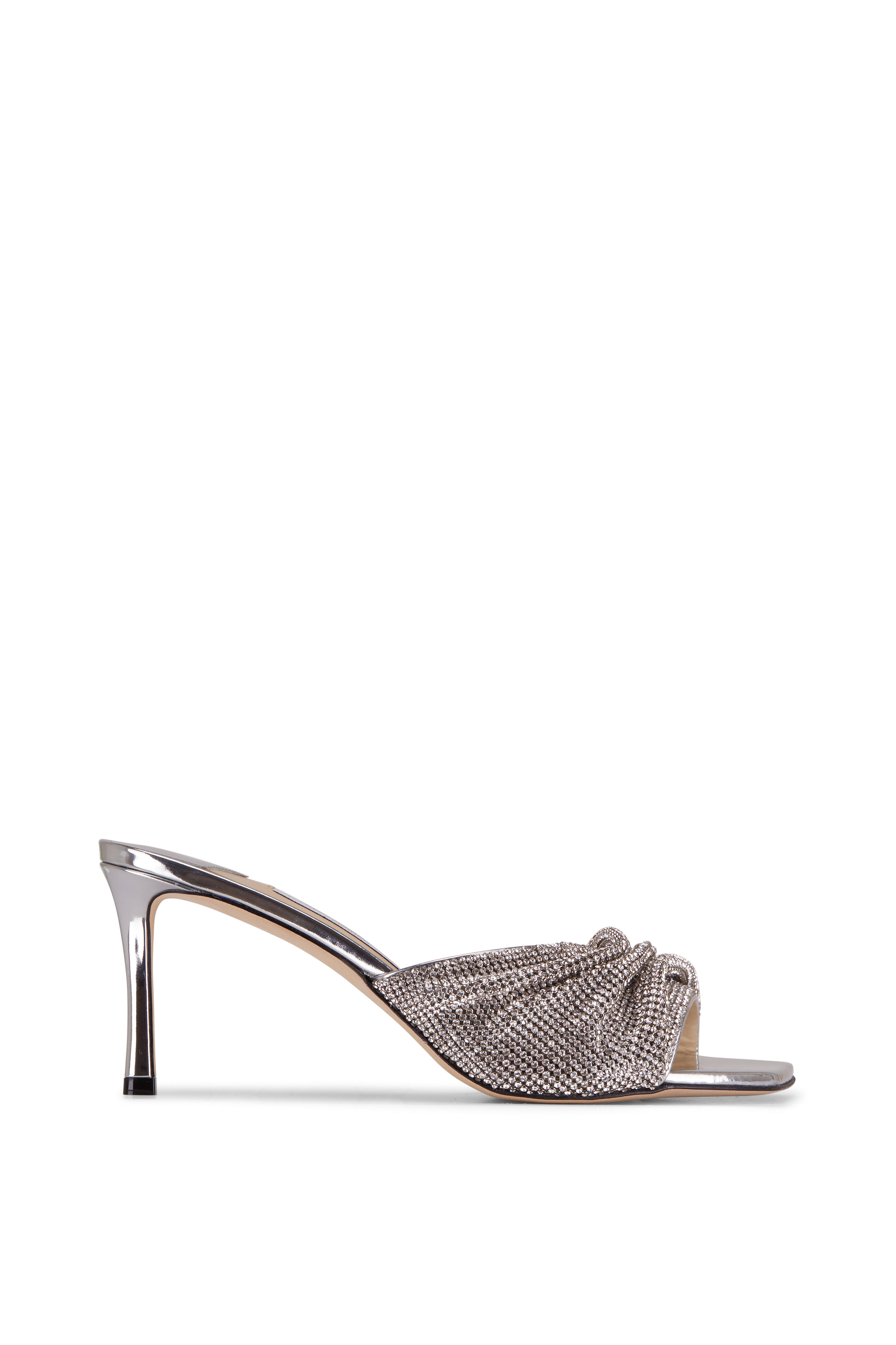 Jimmy Choo - Naria Crystal Mesh Mule, 75mm | Mitchell Stores