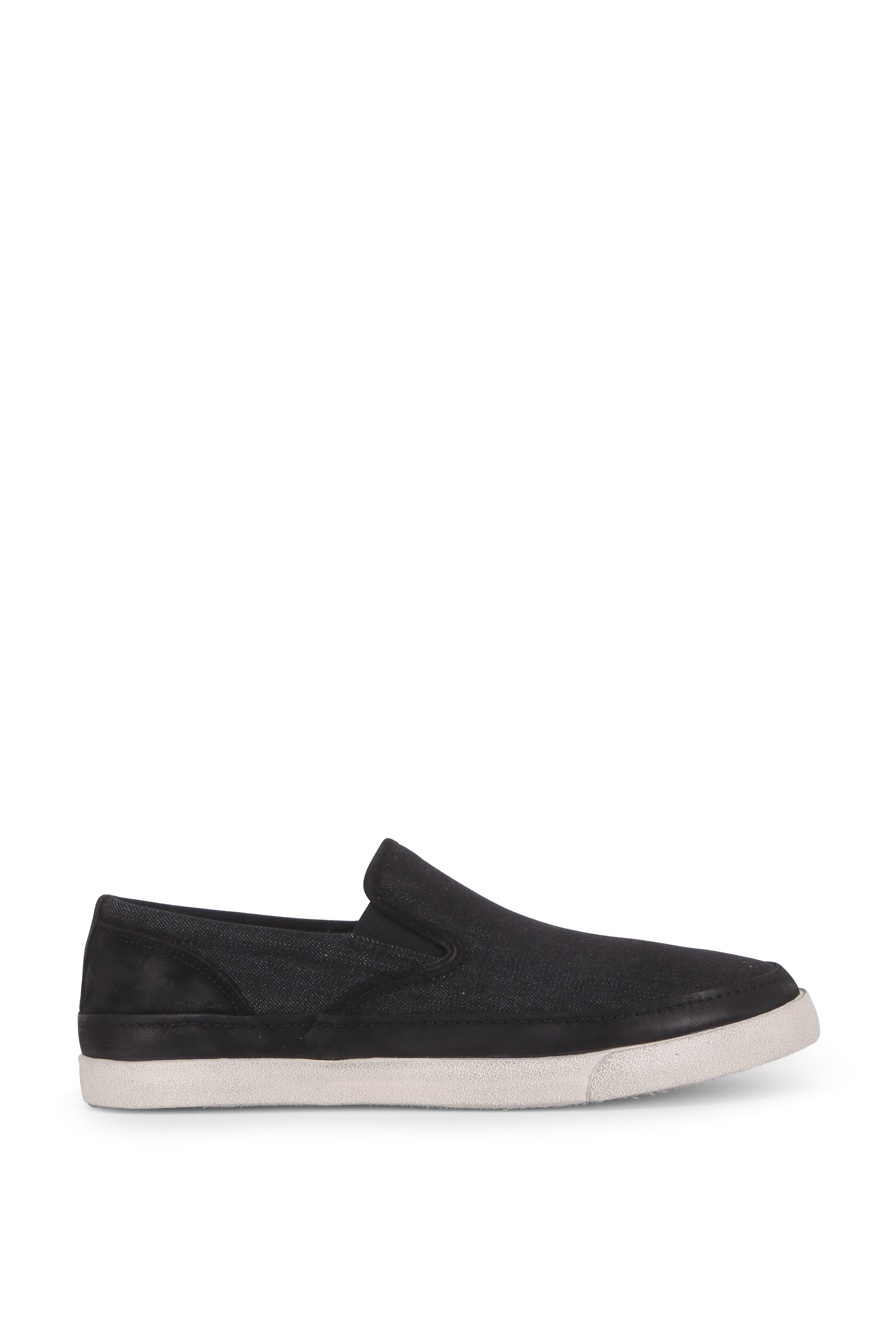John Varvatos - Jet Mineral Black Denim Slip-On Sneaker