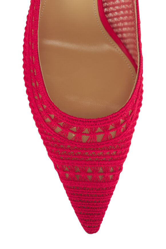 Arteana Trieste Red Crochet Slingback Pump, 75mm - view 5