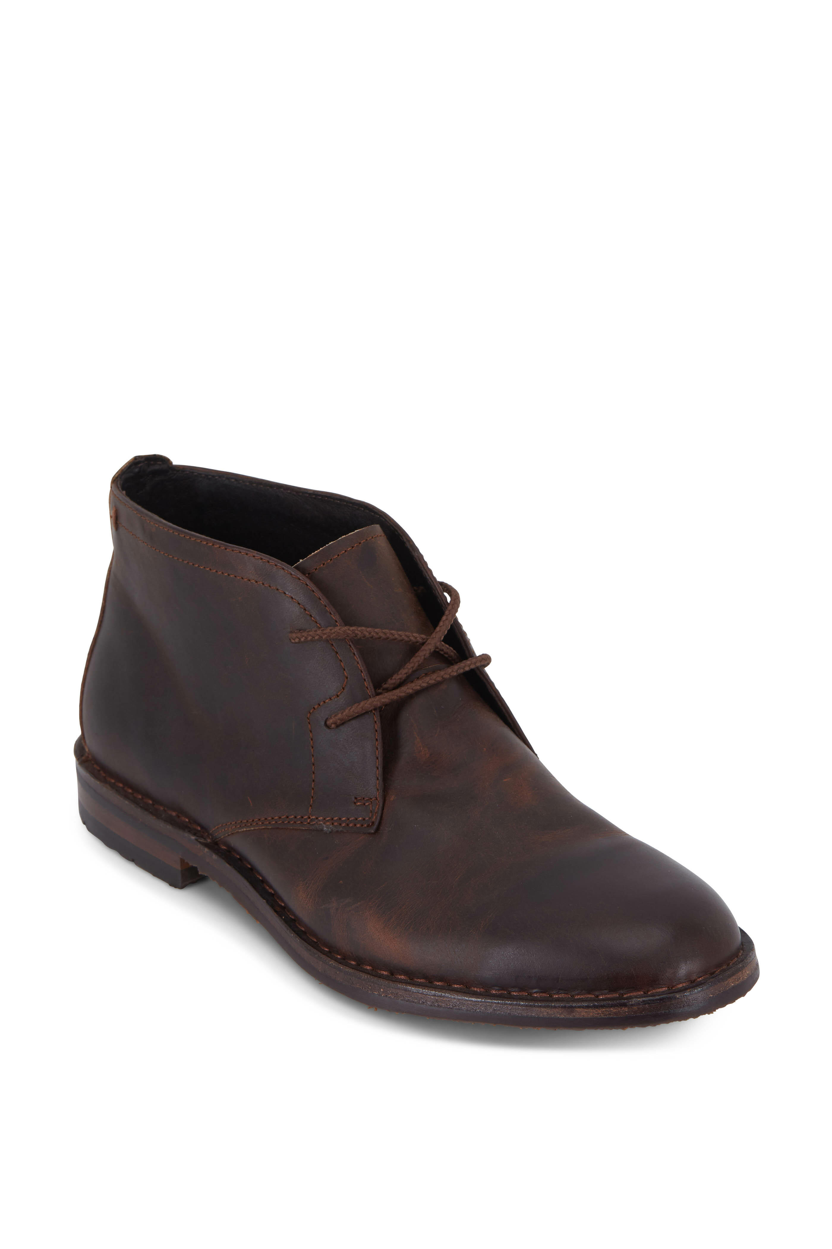 Trask Brady Brown Oiled Leather Chukka Boot Mitchell Stores