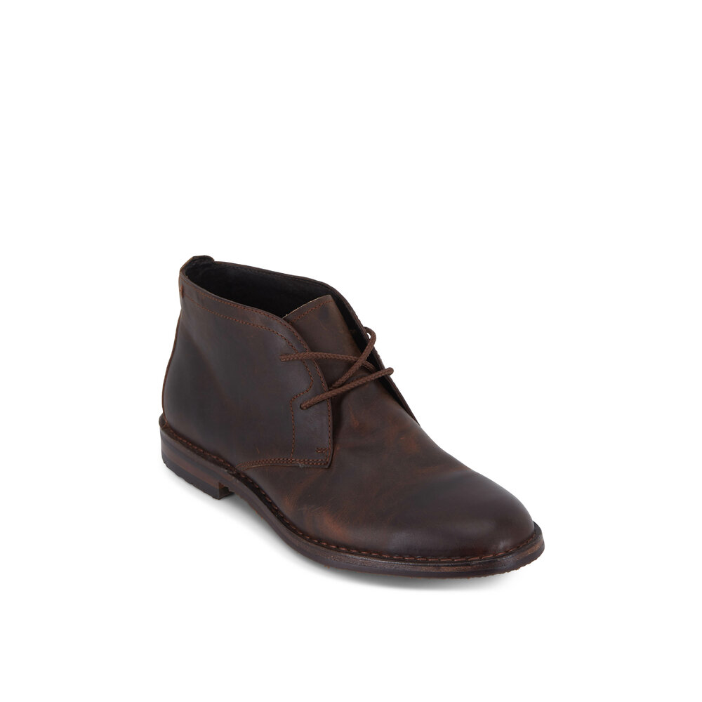 Trask Brady Brown Oiled Leather Chukka Boot Mitchell Stores