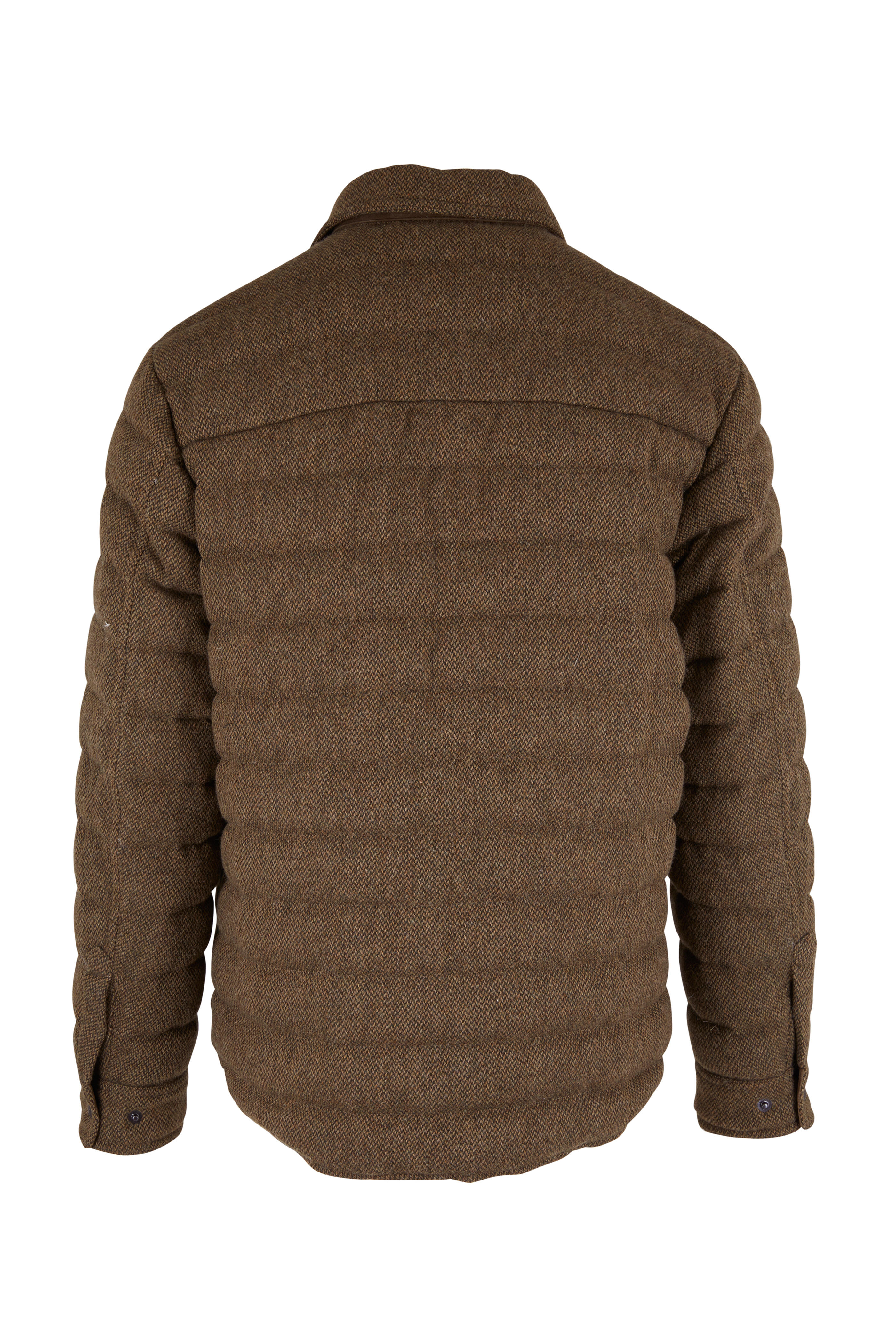 Ralph Lauren Purple Label - Olive Wool Down Shirt Jacket