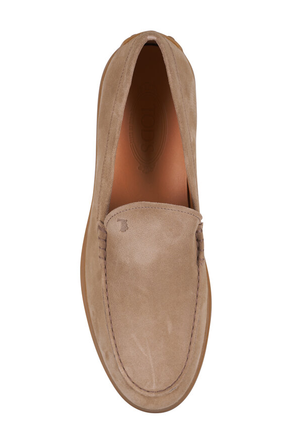 Tod's Gomma Sand Suede Loafer - view 3