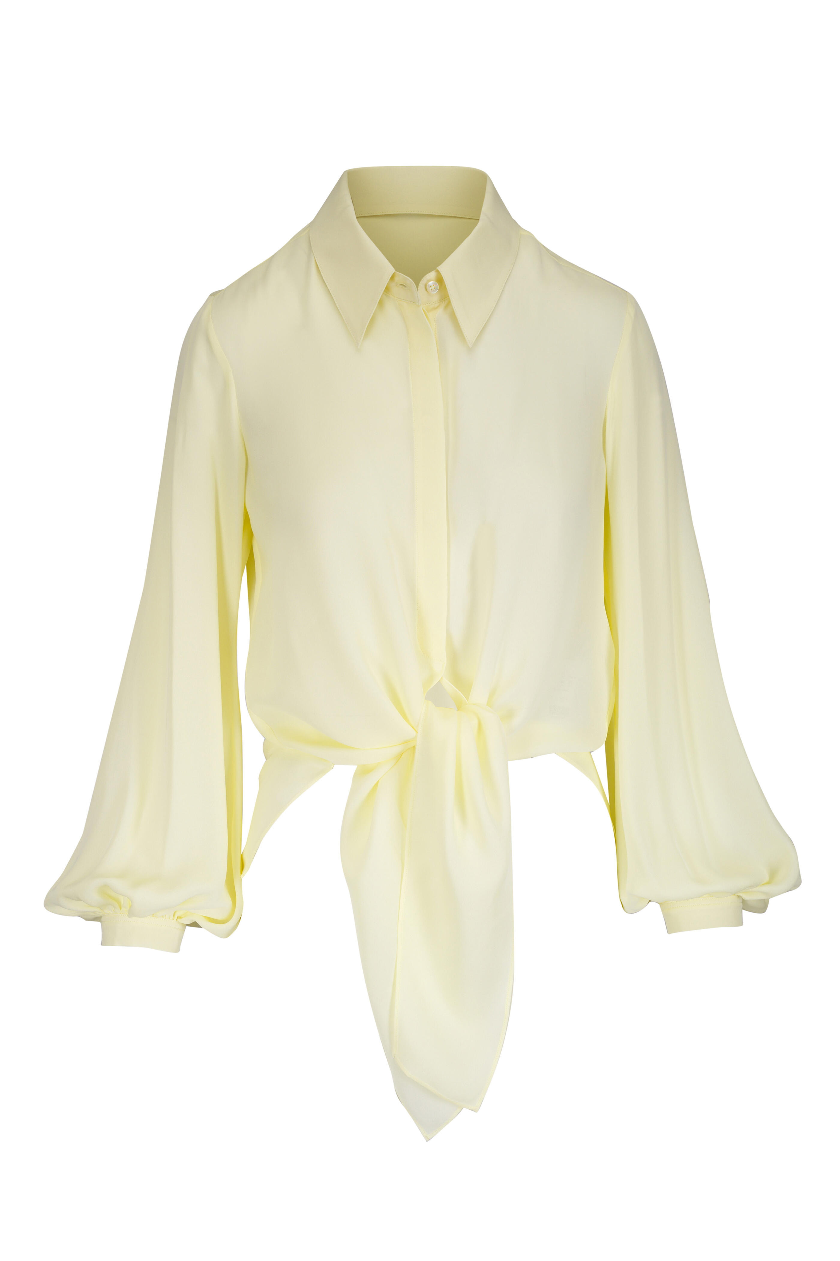 Dorothee Schumacher - Sheer Twist Lemon Silk Blouse