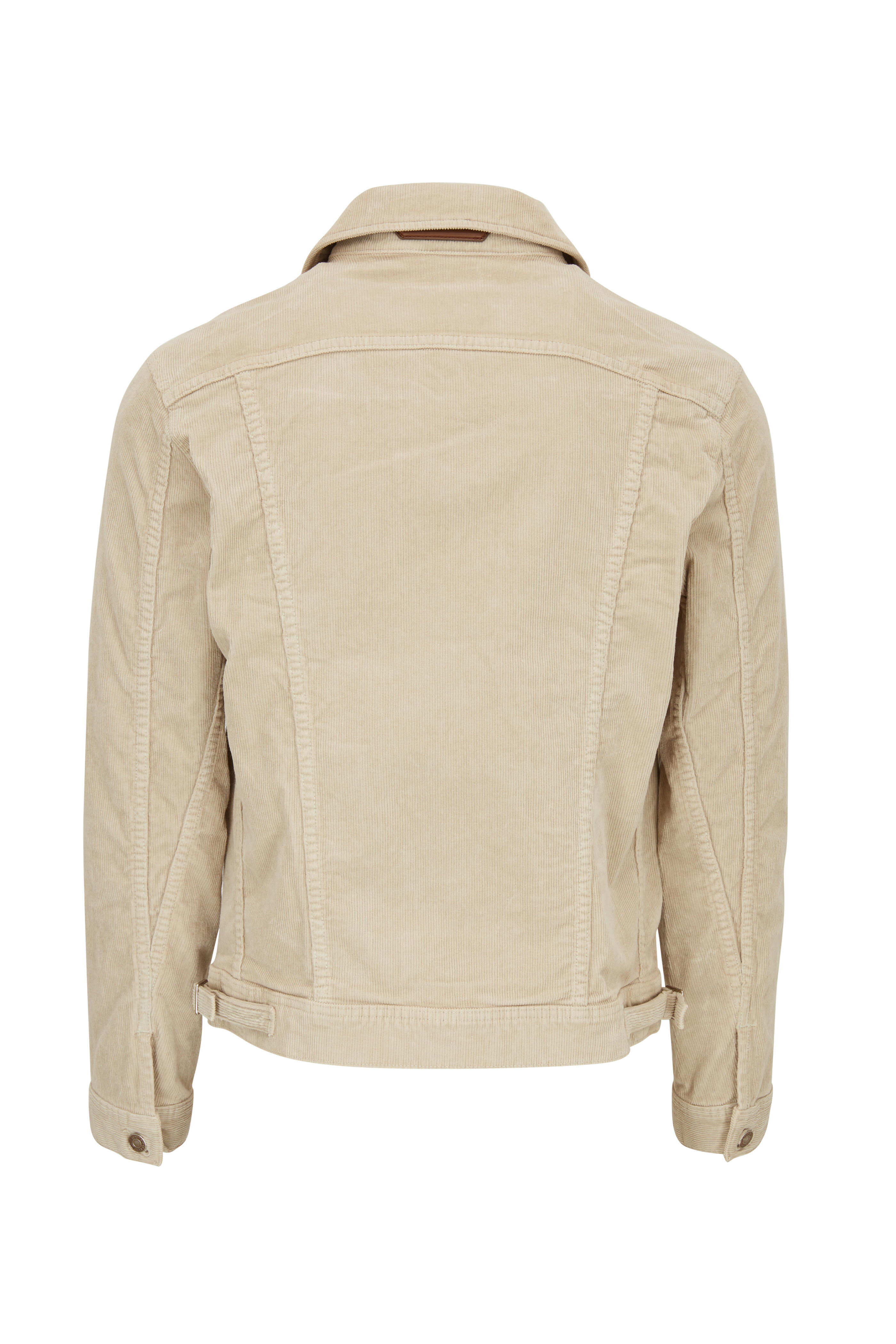 Tom Ford - Beige Stretch Cotton Corduroy Jacket