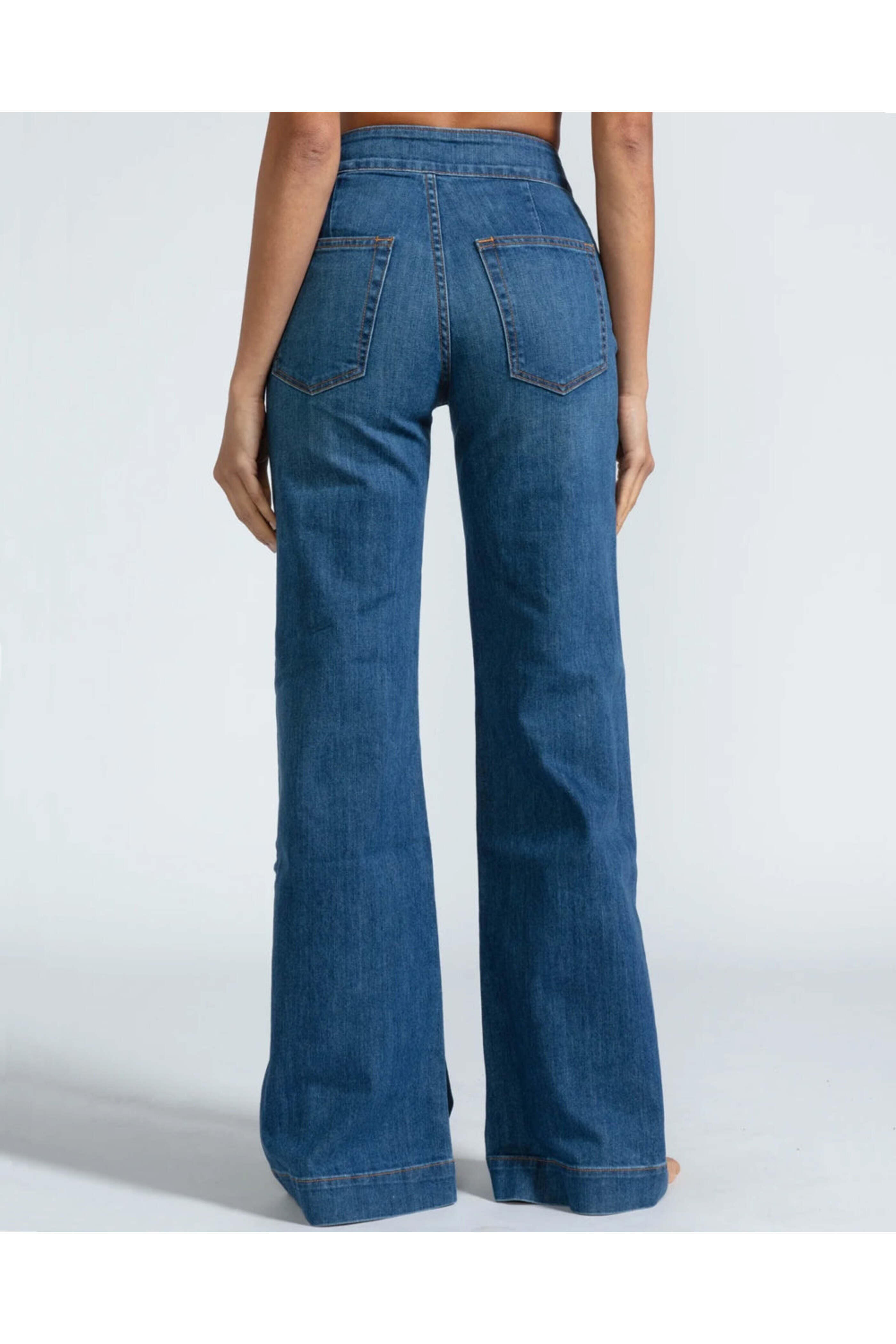 Askk - Brighton Wide Leg Jean in Mercury