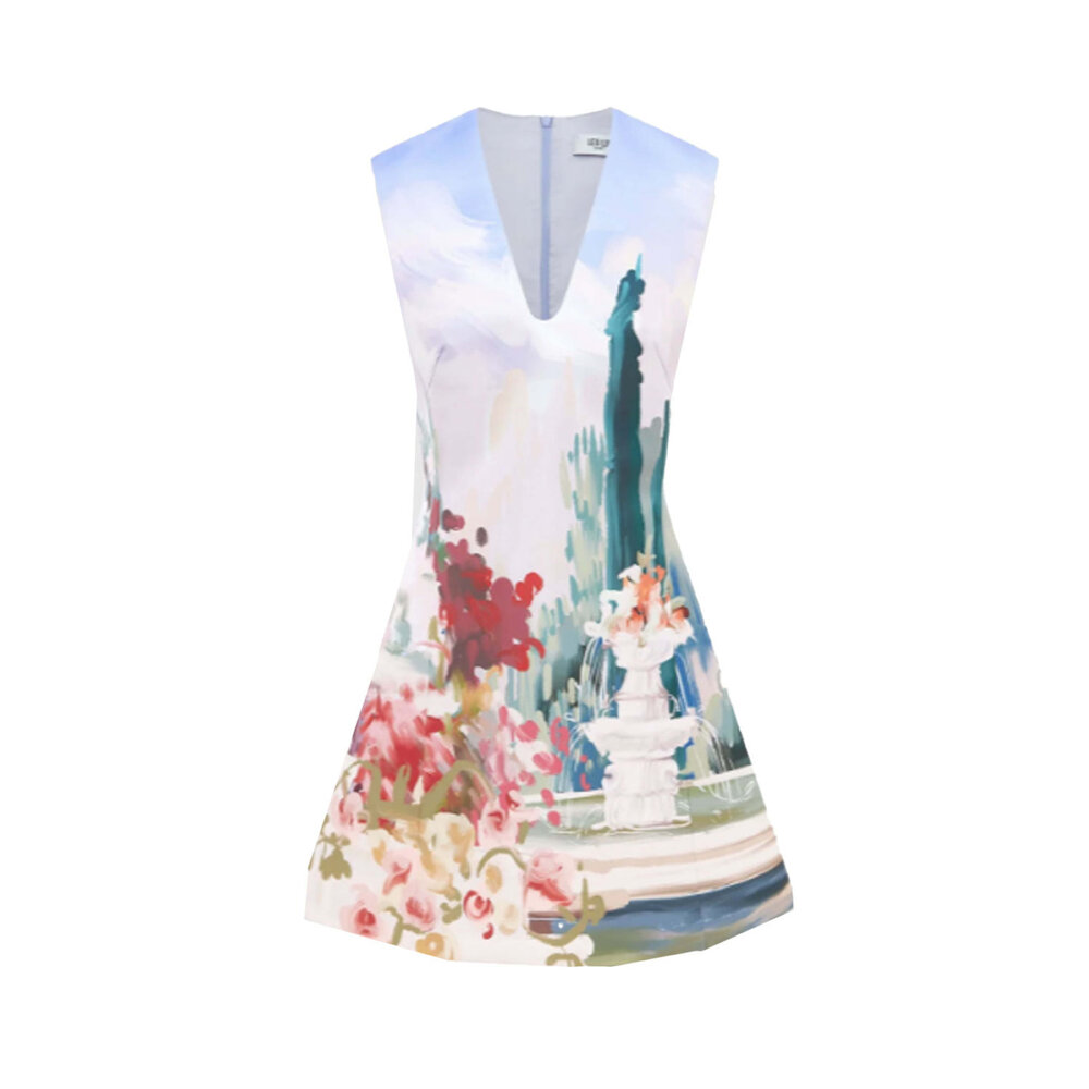 chinese dress ladies Leo Lin Women's Luminous Linen Mini Dress main image 1