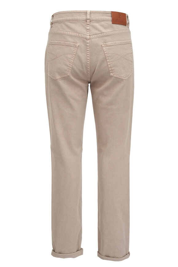 Brunello Cucinelli - Tan Five Pocket Cotton Pant 