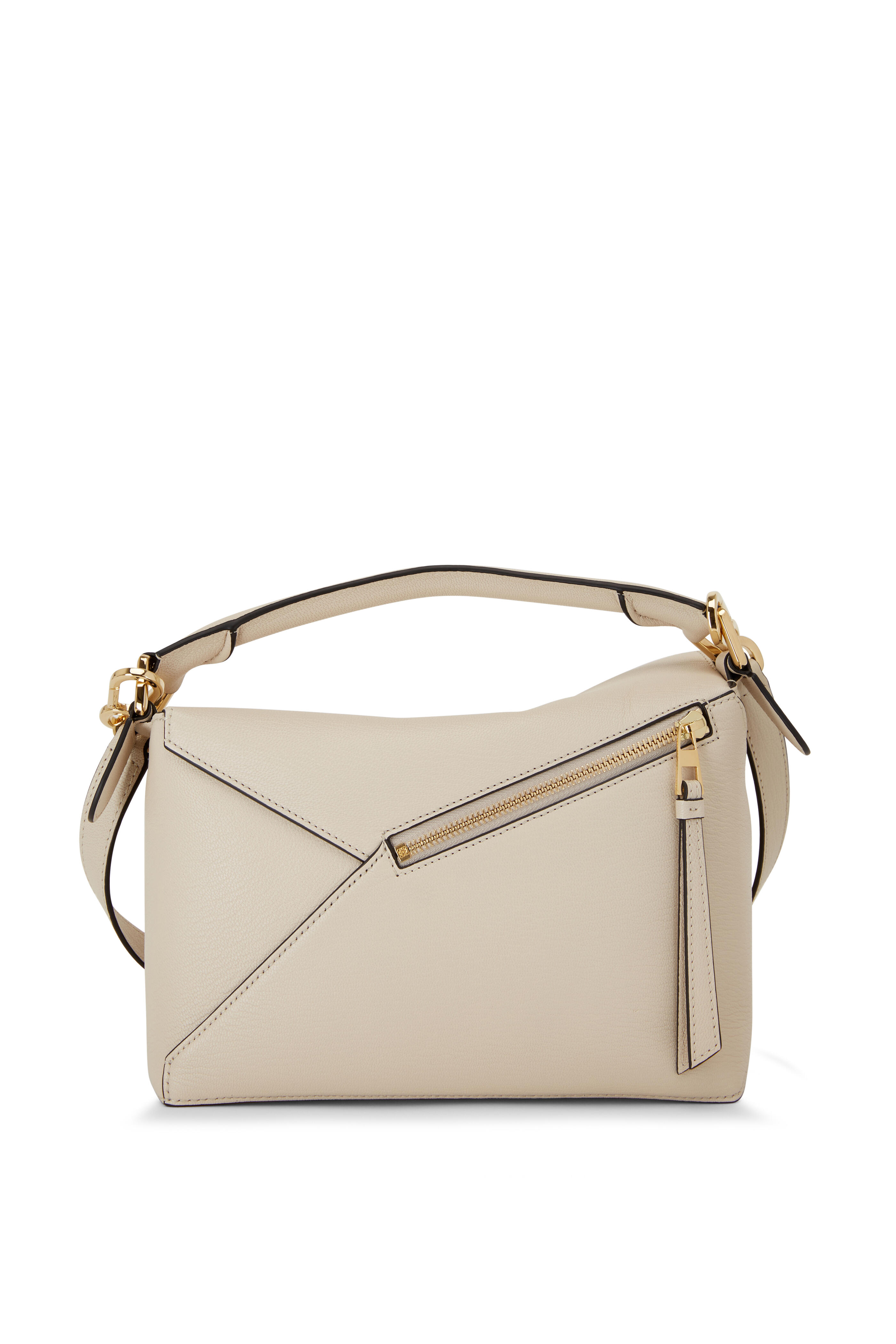 Loewe - Puzzle Angora Leather Small Top Handle Bag