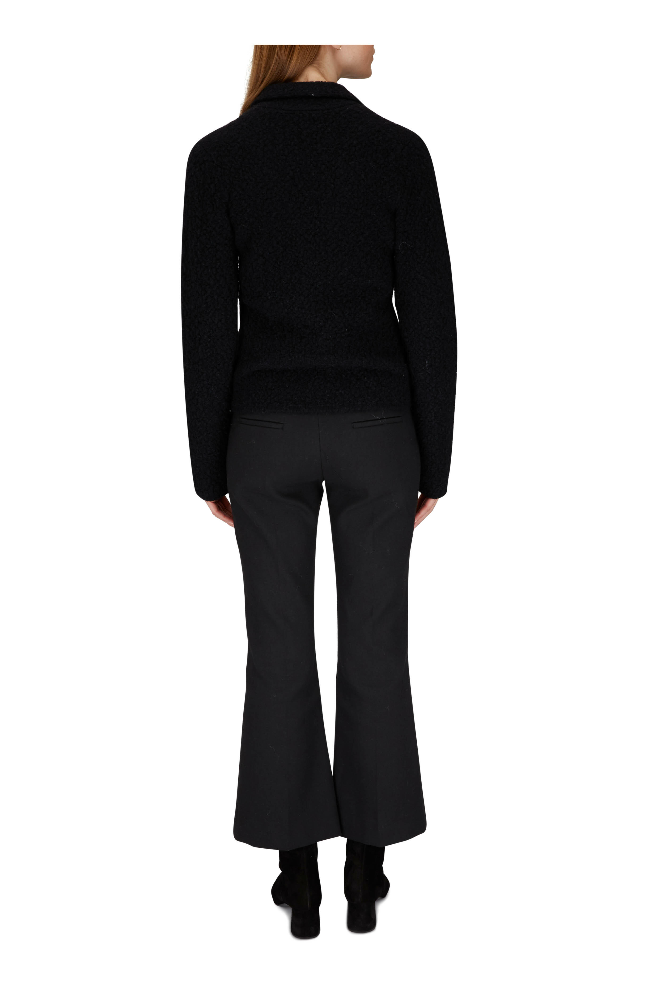 Vince - Black Bouclé Sweater Blazer