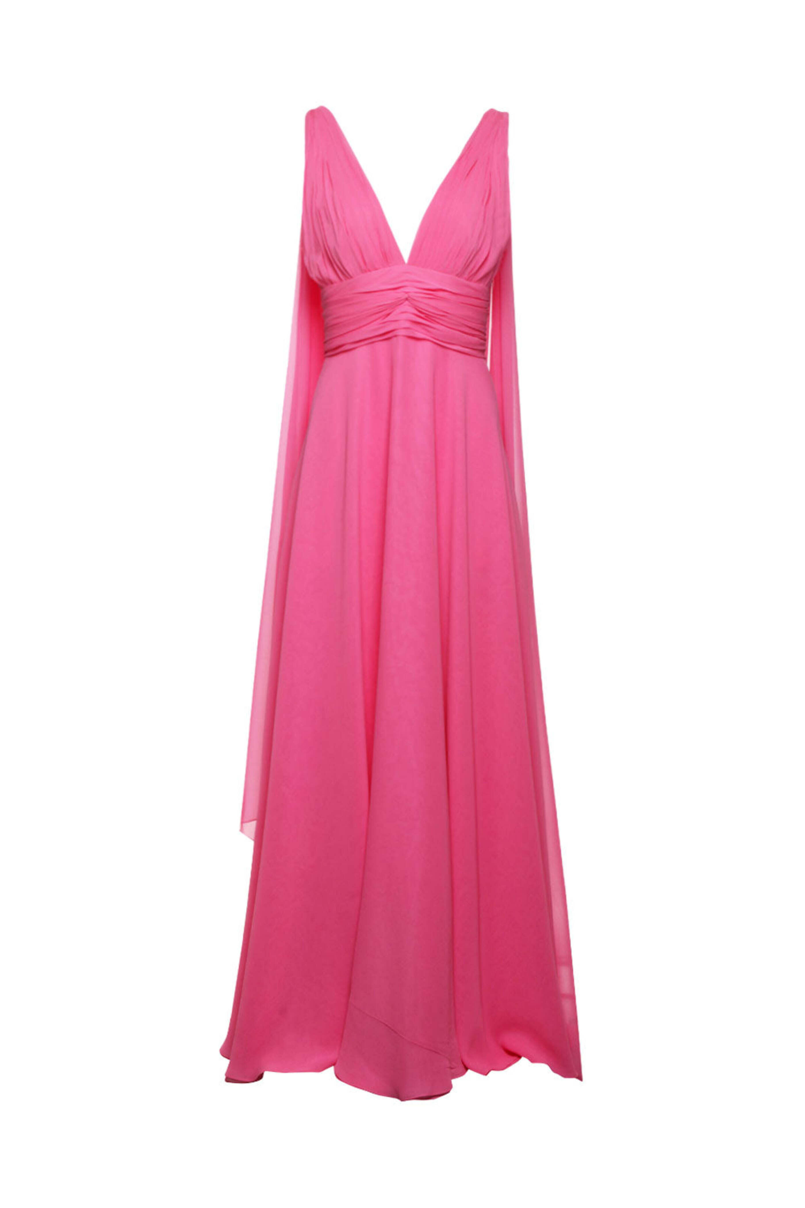 Naeem Khan - Sleeveless Chiffon Gown in Pink