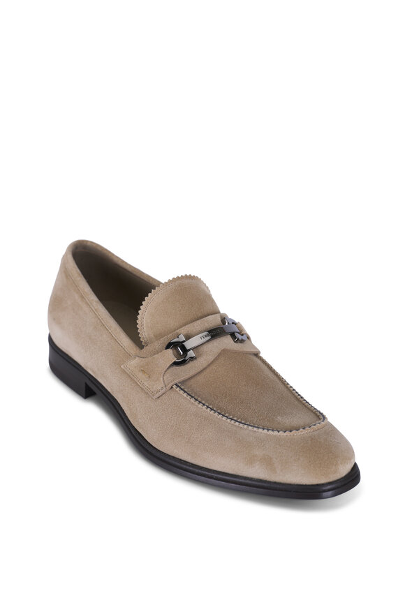 [ひな　新品未使用]Salvatore Ferragamo Salvatore Ferragamo Gancini One Shoulder Strap Hobo Pebbled