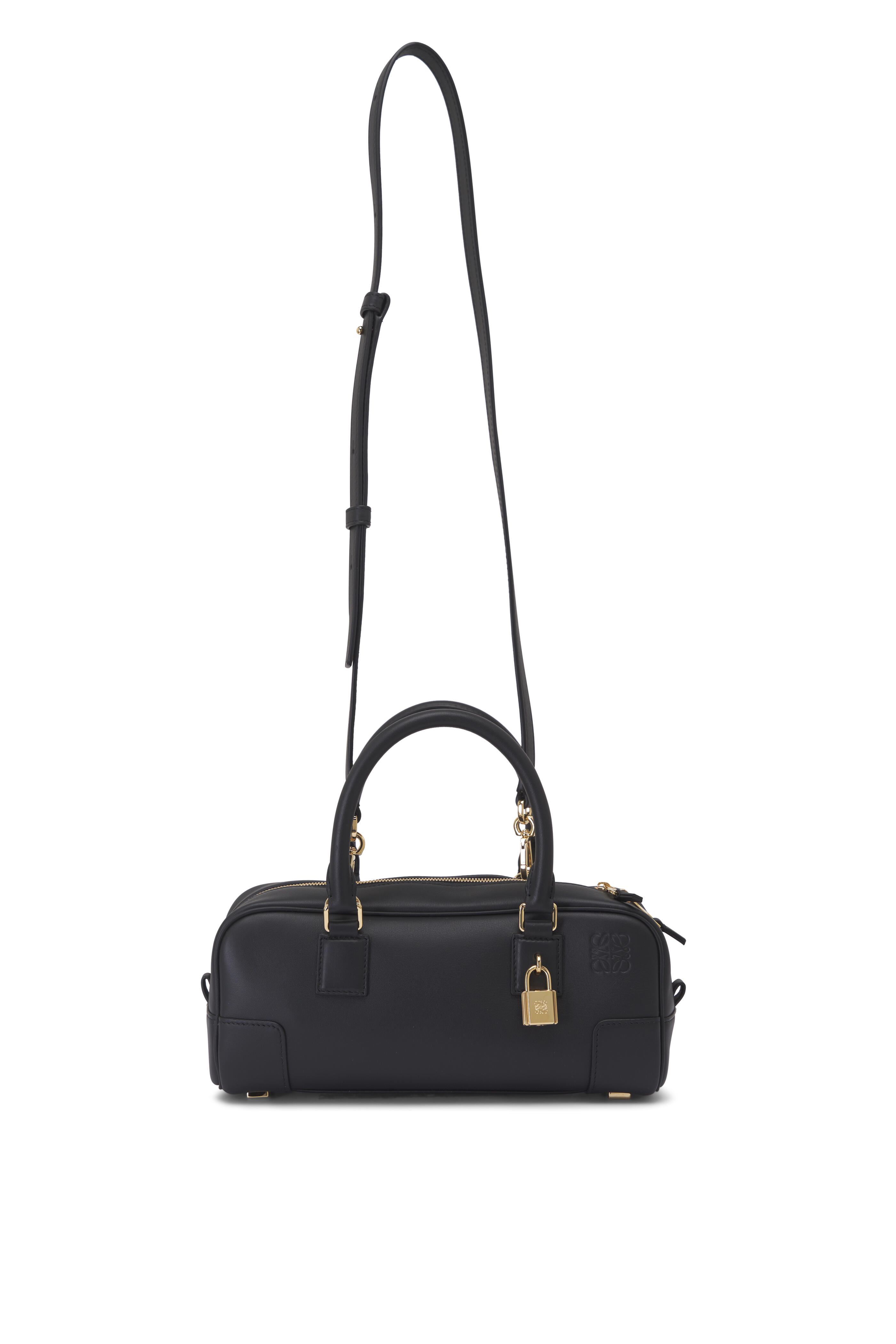 Loewe - Amazona 23 Cropped Black Top Handle Bag