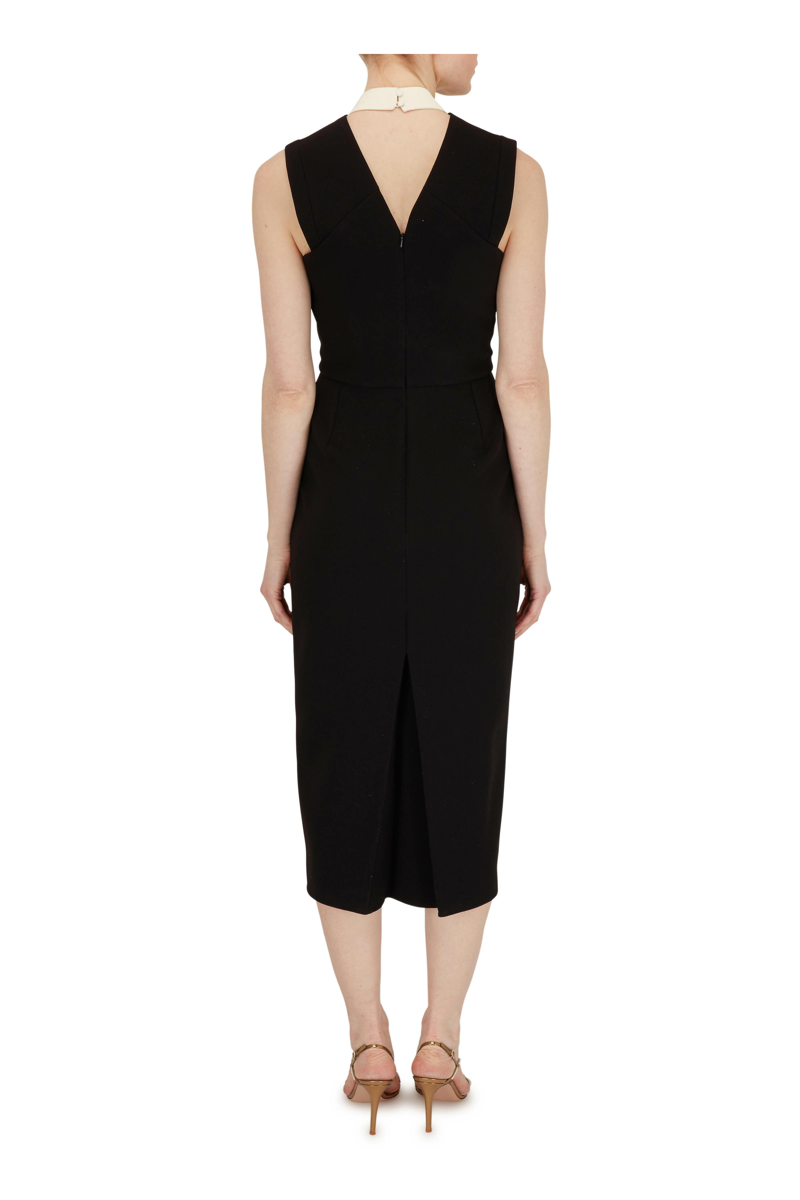 Victoria Beckham - Black Tuxedo Fitted Dress