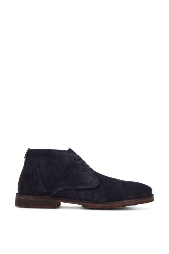 John Varvatos - Portland Indigo Blue Suede Chukka Boot display picture 3