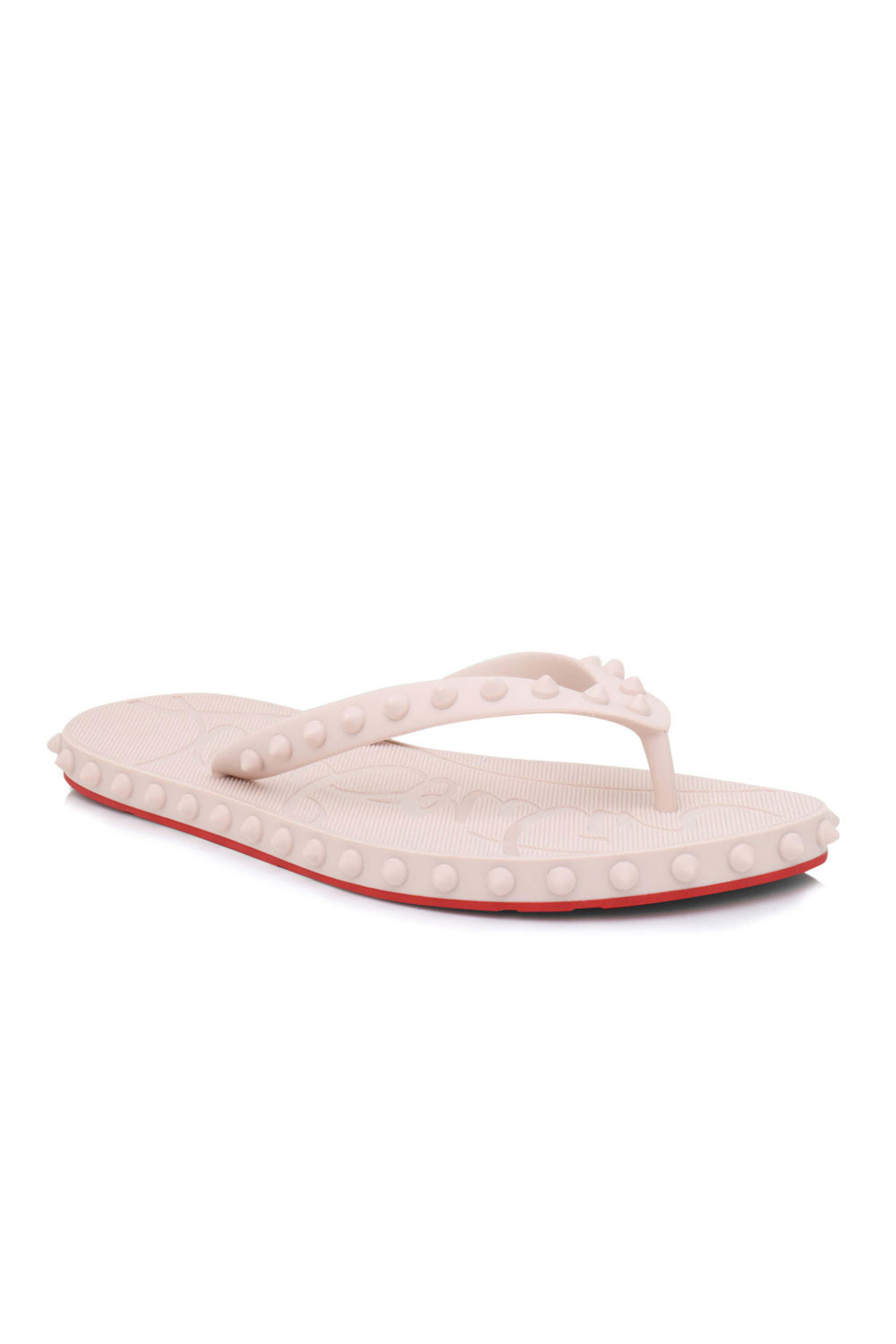 Christian Louboutin - Loubiflip Donna Flat in Leche