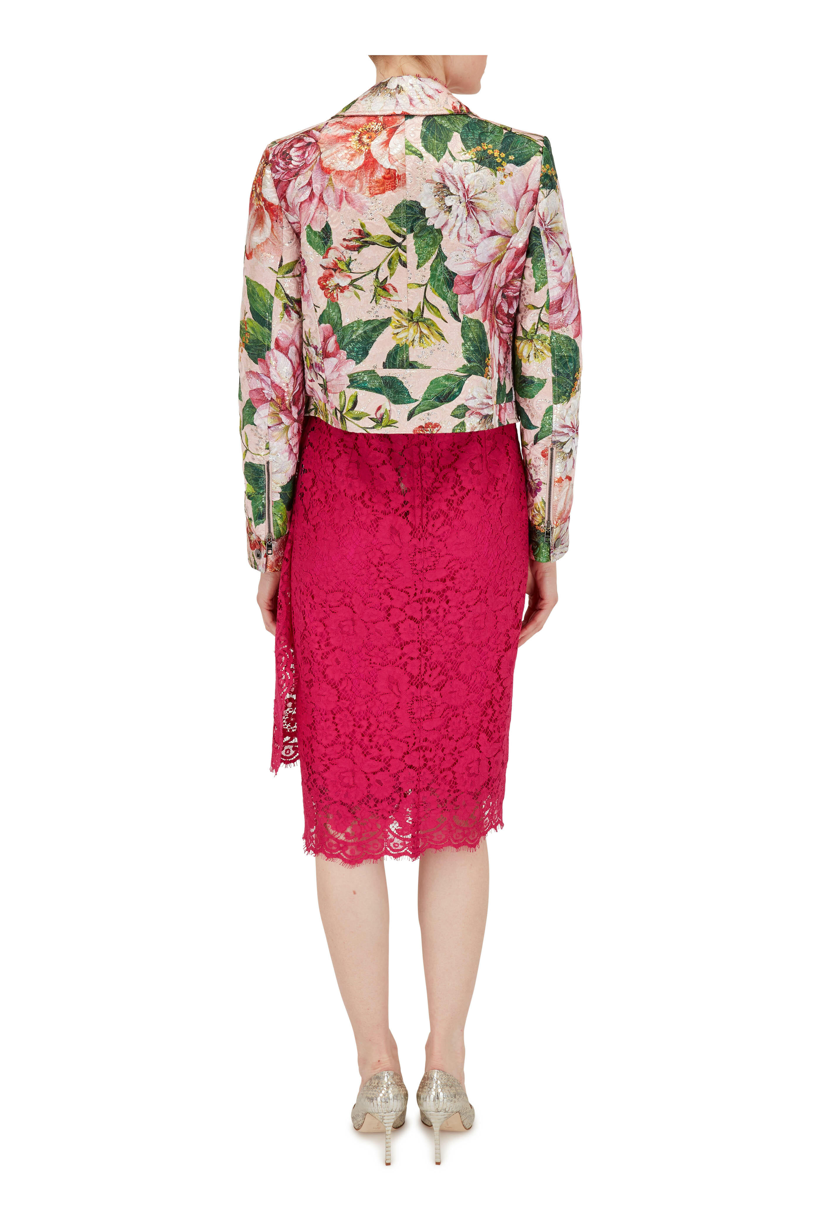 Manolo Blahnik - Lisa Pearl Silver Snakeskin Pump, 90mm