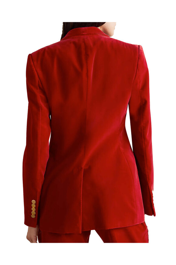 Tom Ford - Jungle Red Cotton Velvet Jacket