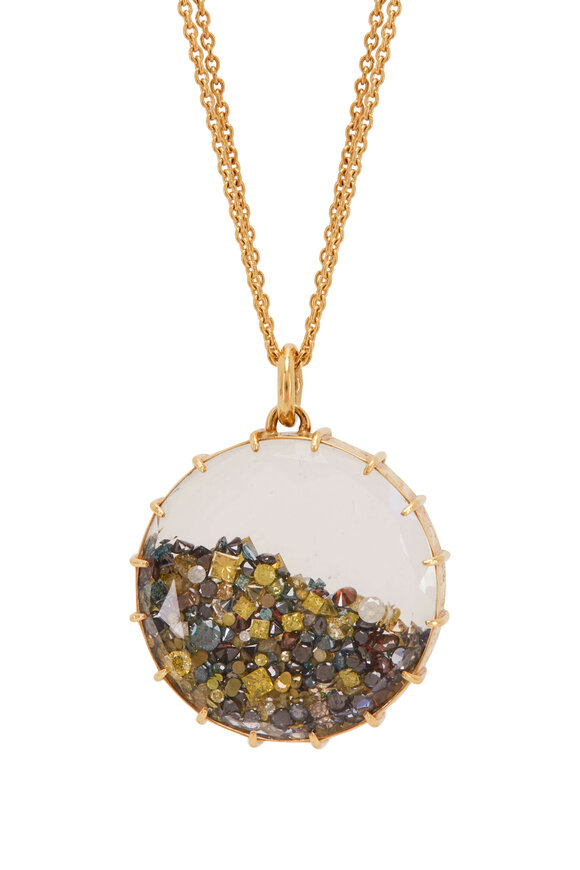 Renee Lewis - Shake© Multi Colored Diamond Pendant Necklace